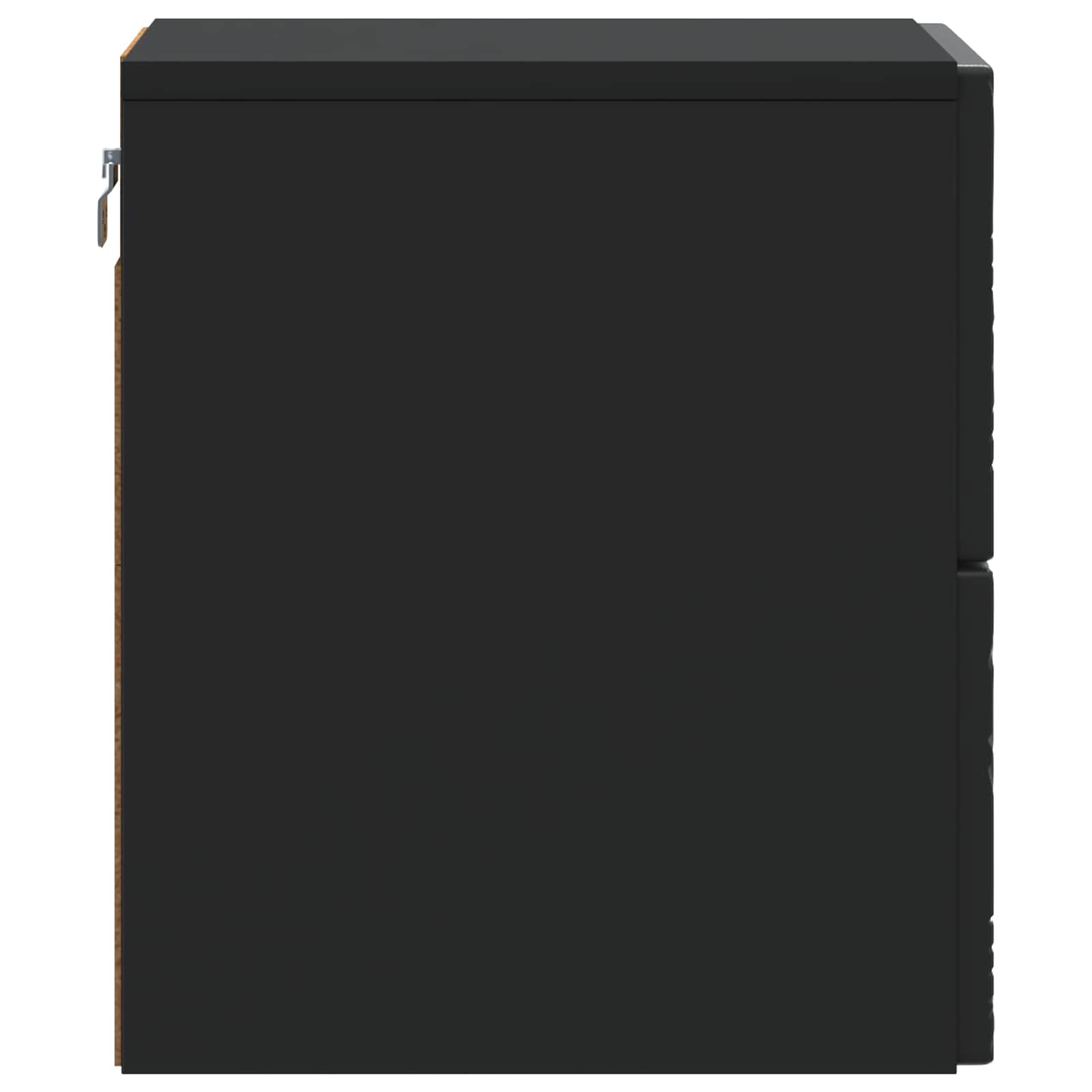 Cabinet de chevet mural 2 pcs Noir 34,5 x 33 x 40 cm - XIOS