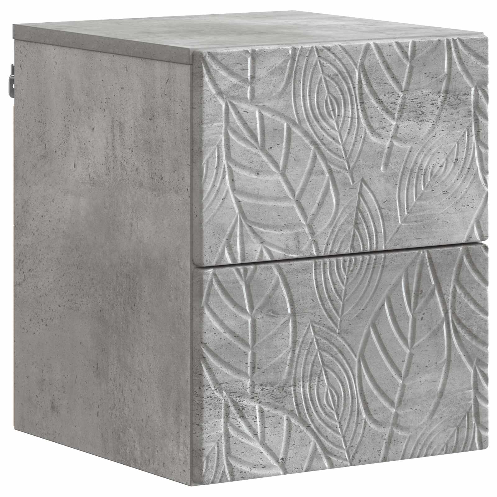 Cabinet de chevet mural 2 pcs Gris béton 34,5 x 33 x 40 cm - XIOS