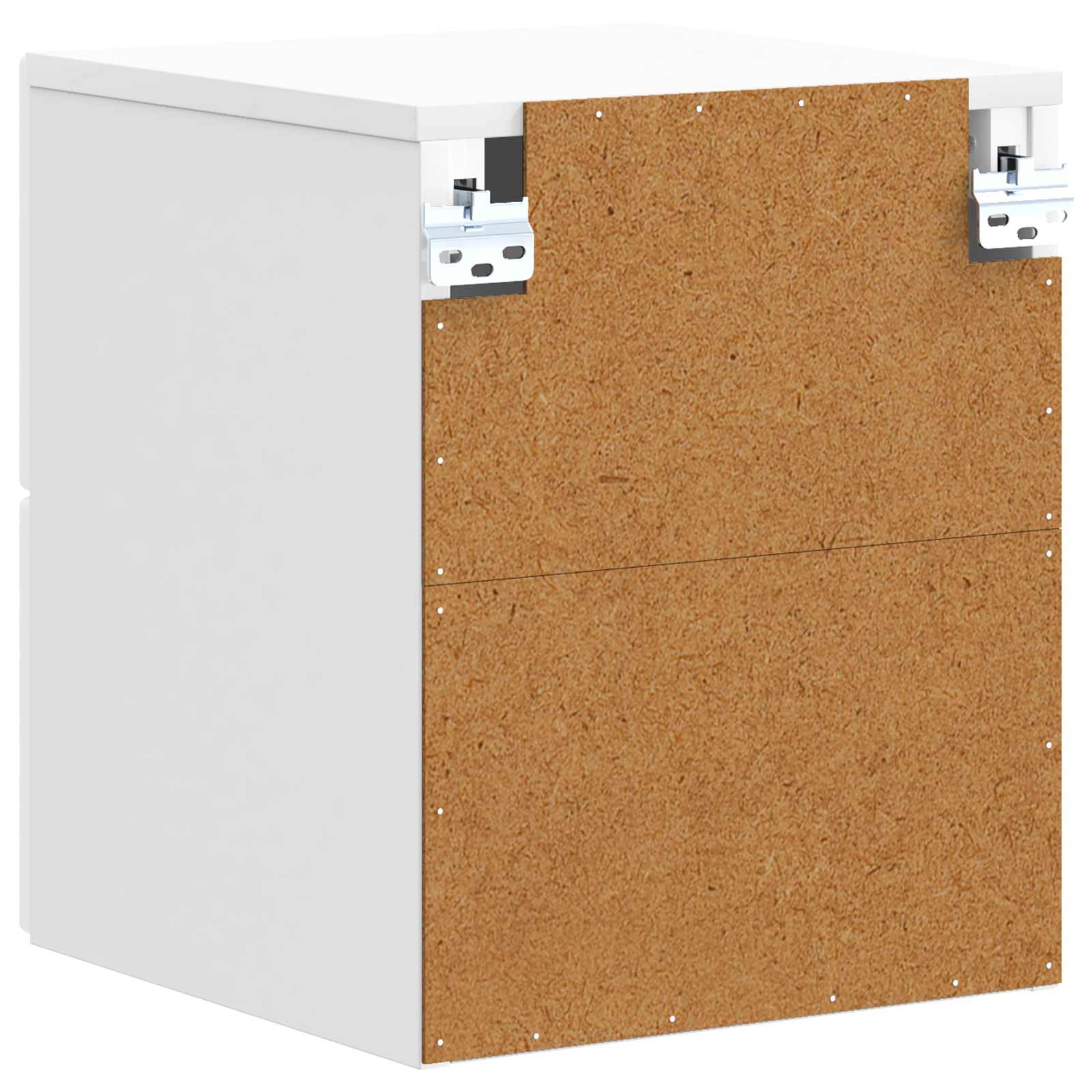 Cabinet de chevet mural 2 pcs Blanc brillant 34,5 x 33 x 40 cm - XIOS