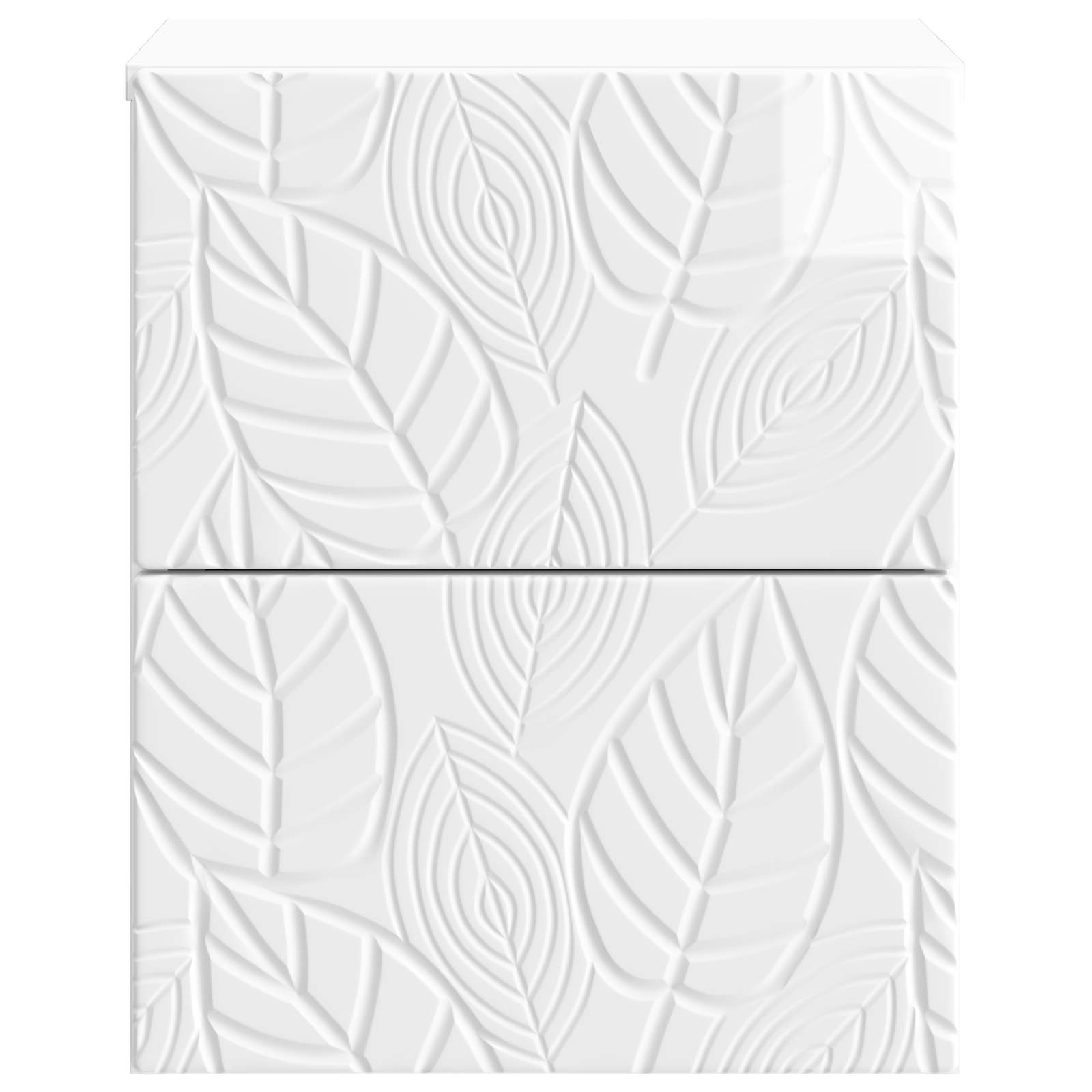 Cabinet de chevet mural 2 pcs Blanc brillant 34,5 x 33 x 40 cm - XIOS