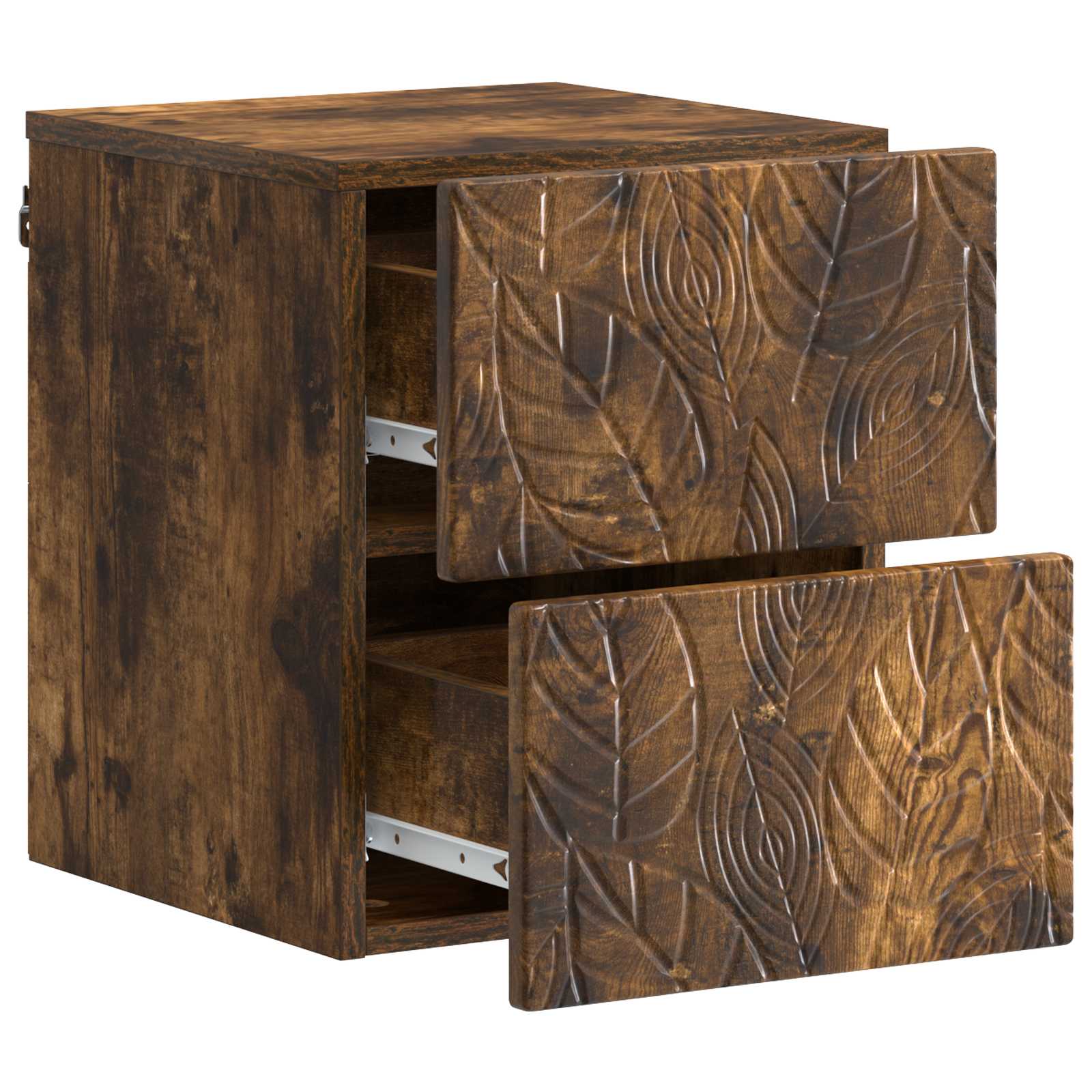 Cabinet de chevet mural 2 pcs Chêne fumé 34,5 x 33 x 40 cm - XIOS