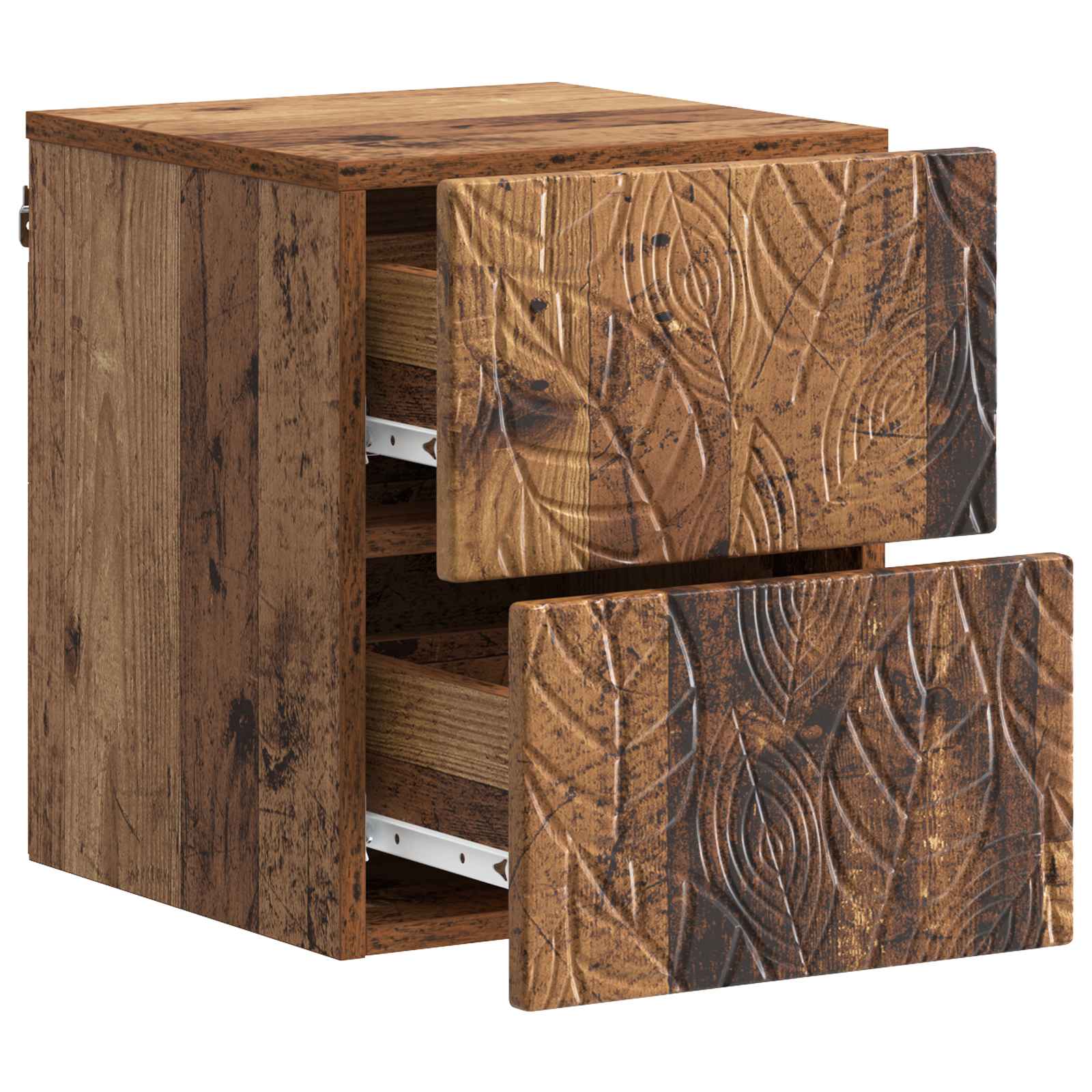 Cabinet de chevet mural 2 pcs Bois ancien 34,5 x 33 x 40 cm - XIOS