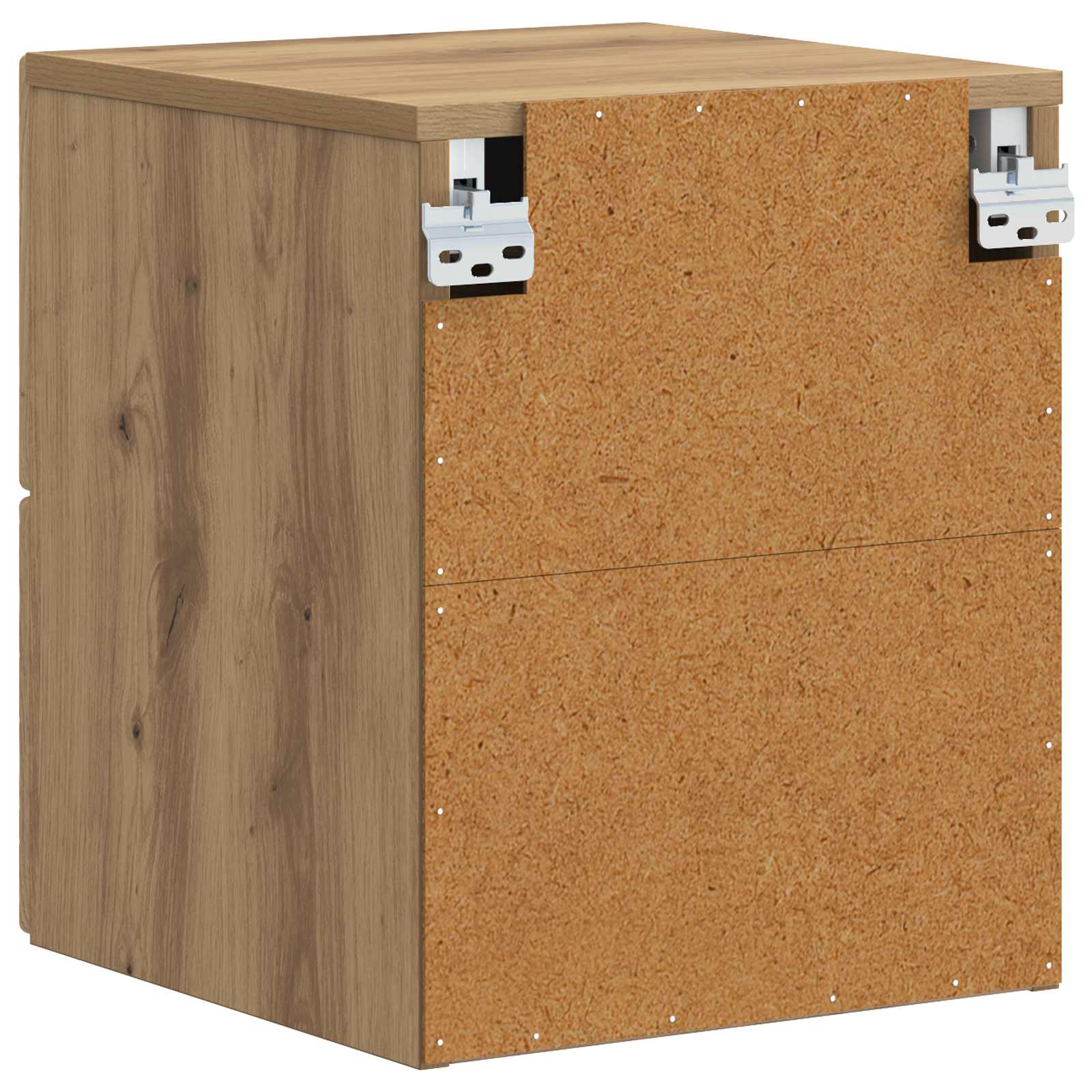 Cabinet de chevet mural Chêne artisanal 34,5 x 33 x 40 cm - XIOS