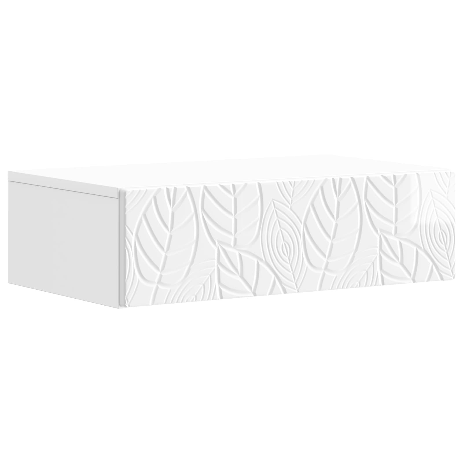 Table d'appoint murale Blanc brillant 87,5 x 34,5 x 17 cm - XIOS