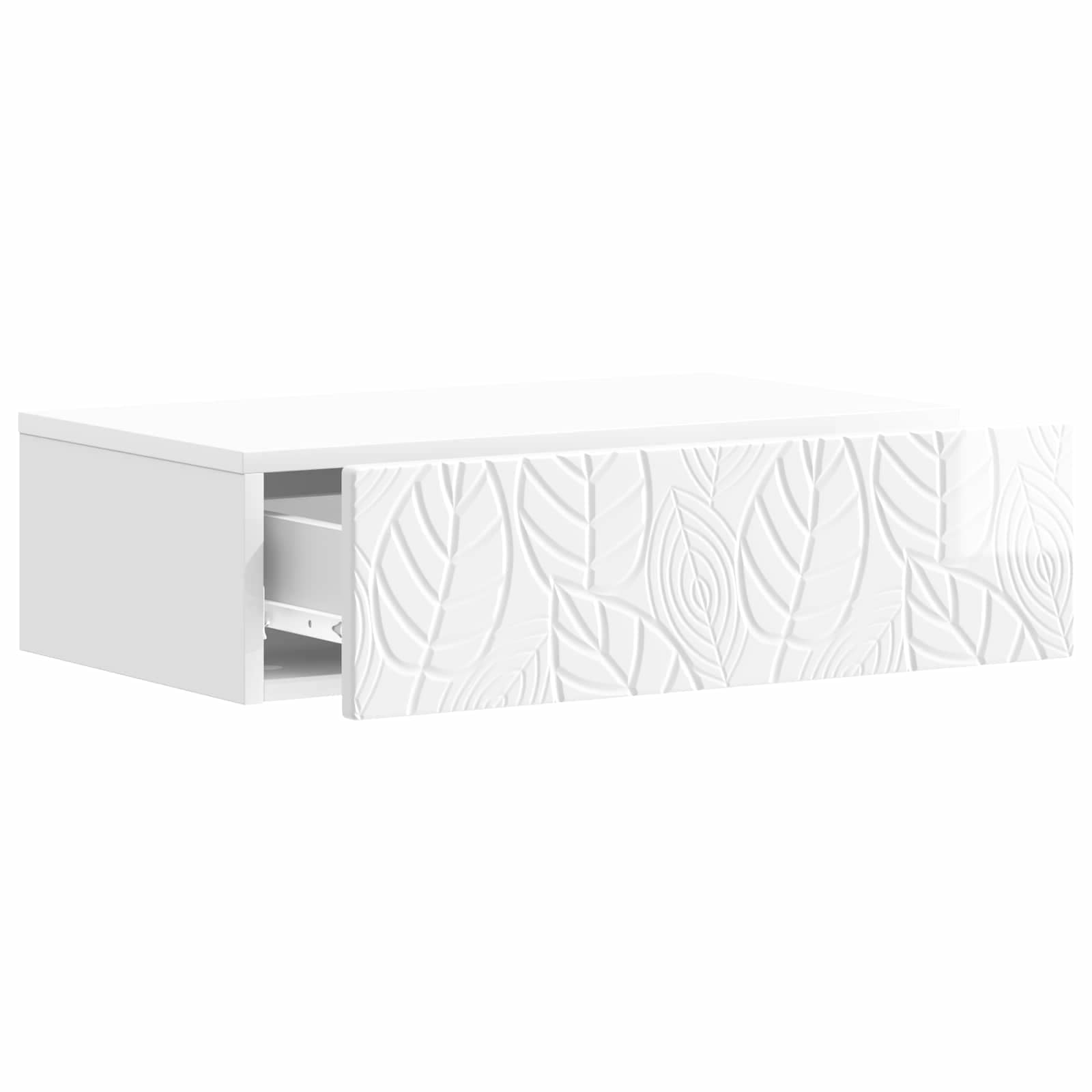 Table d'appoint murale Blanc brillant 87,5 x 34,5 x 17 cm - XIOS