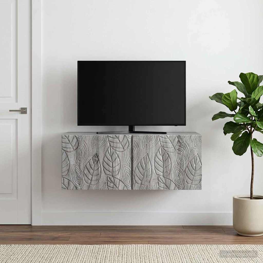 Meuble TV mural 59,5 x 41 x 30 cm Sonoma gris Bois d'ingénierie - XIOS