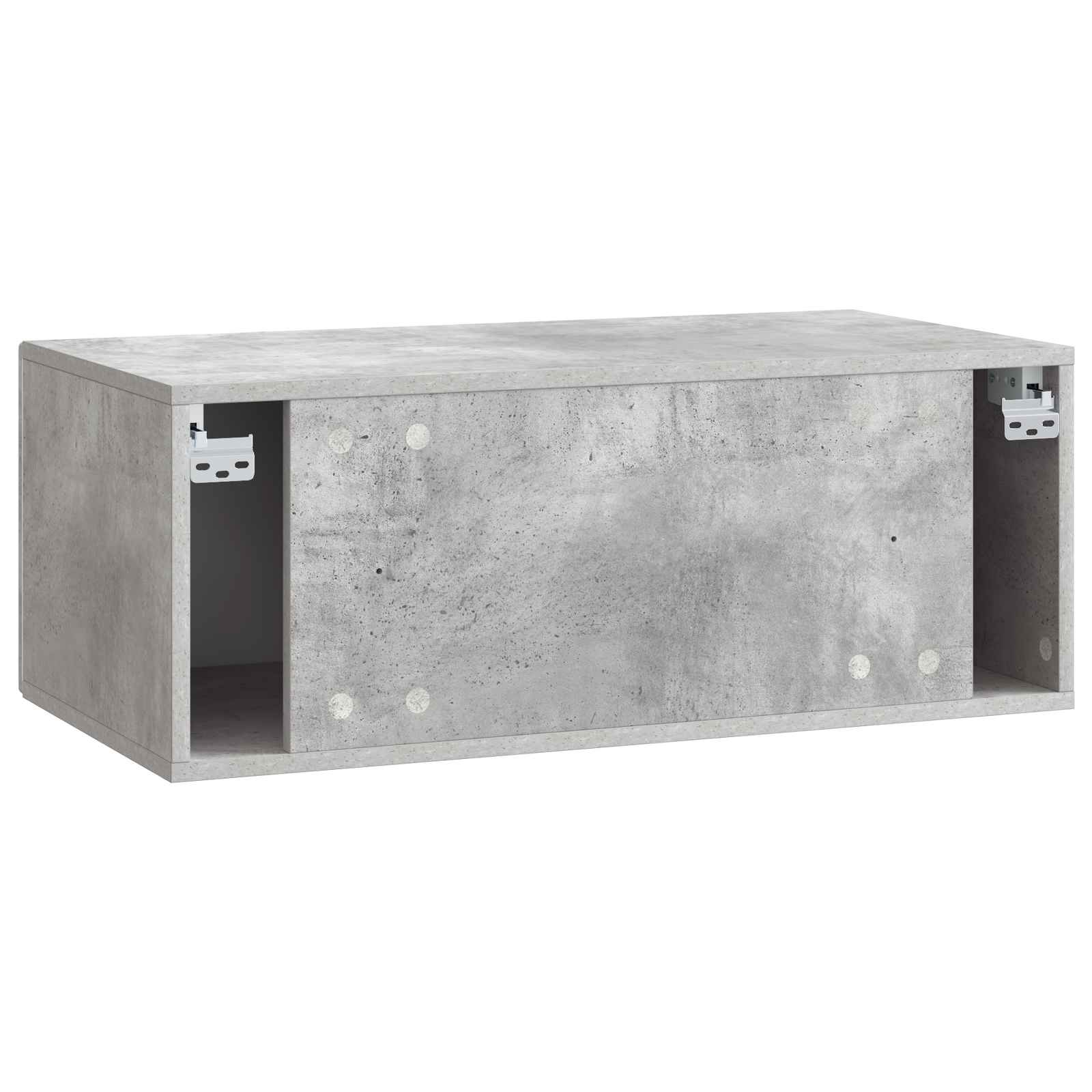Meuble TV mural 78,5 x 41 x 30 cm Gris béton Bois d'ingénierie - XIOS