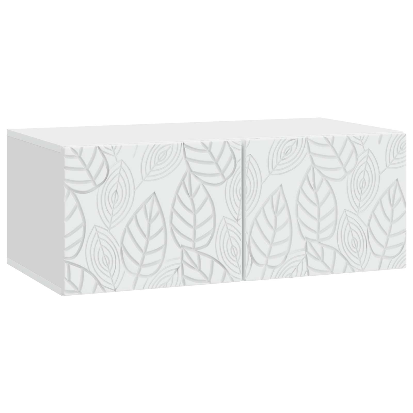 Meuble TV mural 98 x 41 x 30 cm Blanc Bois d'ingénierie - XIOS