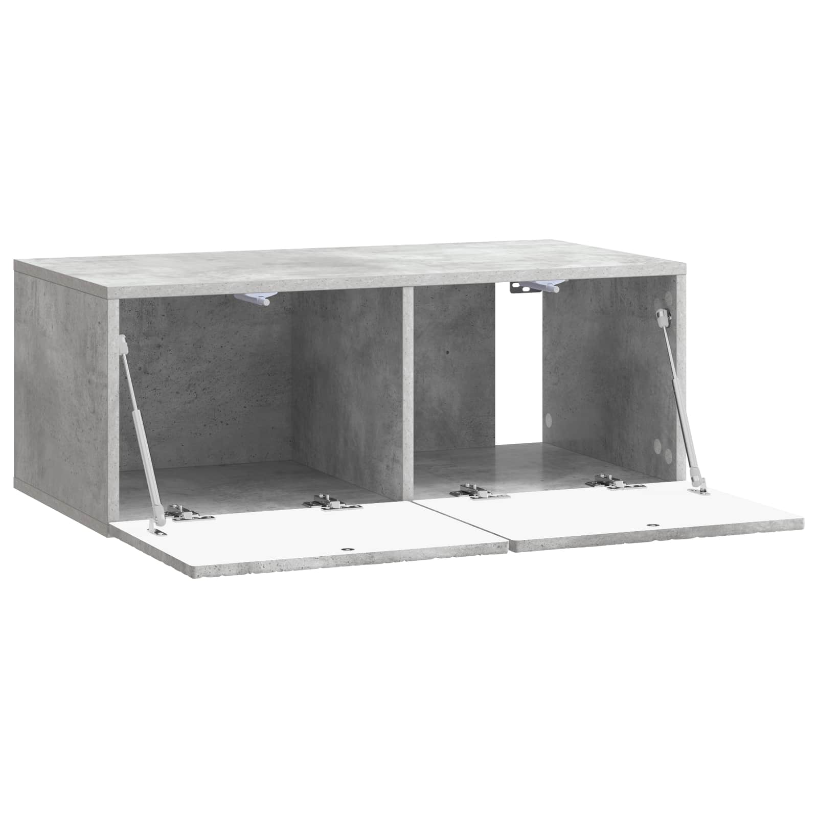 Meuble TV mural 59,5 x 31 cm Gris béton Bois d'ingénierie - XIOS