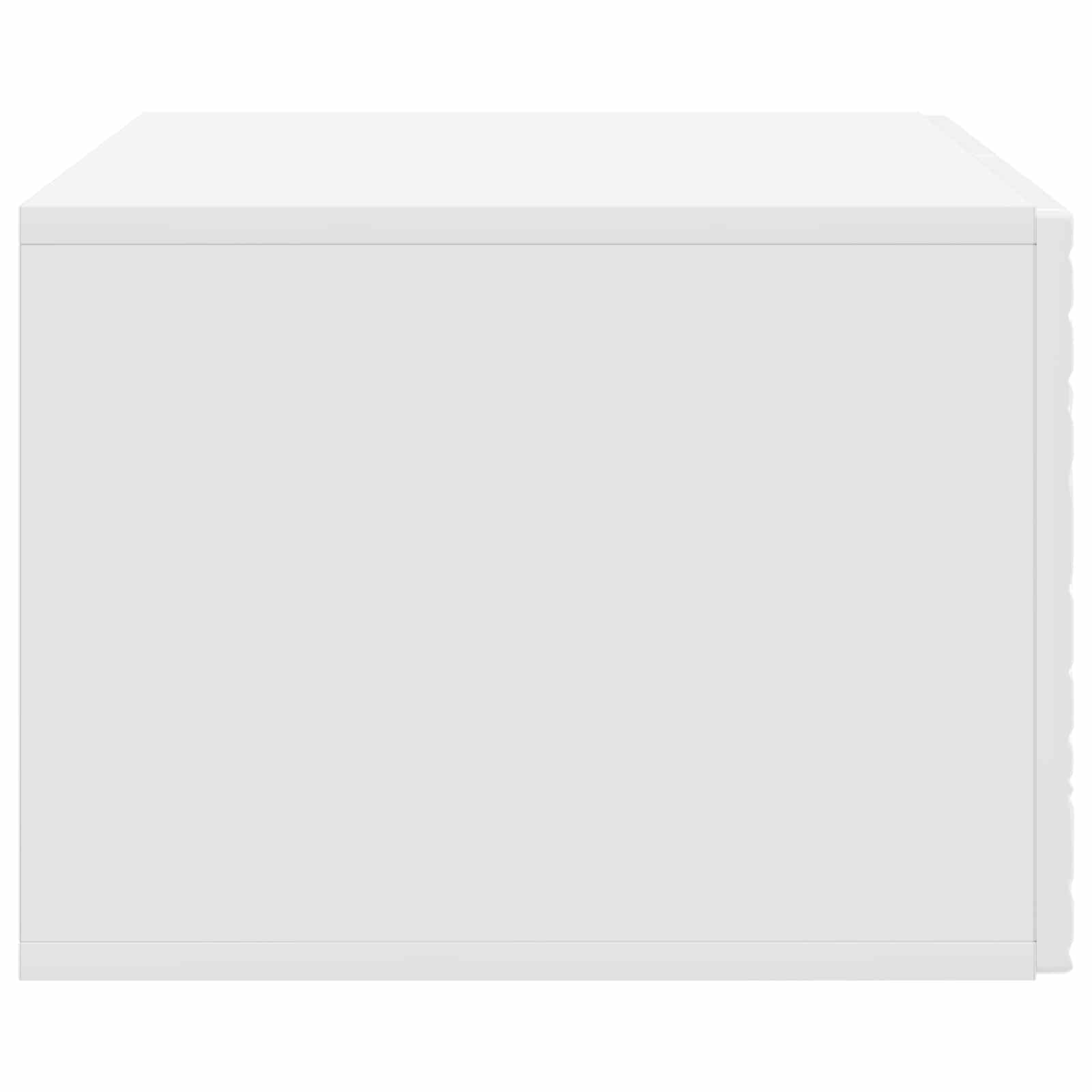 Meuble TV mural 98 x 31 cm Blanc brillant Bois d'ingénierie - XIOS