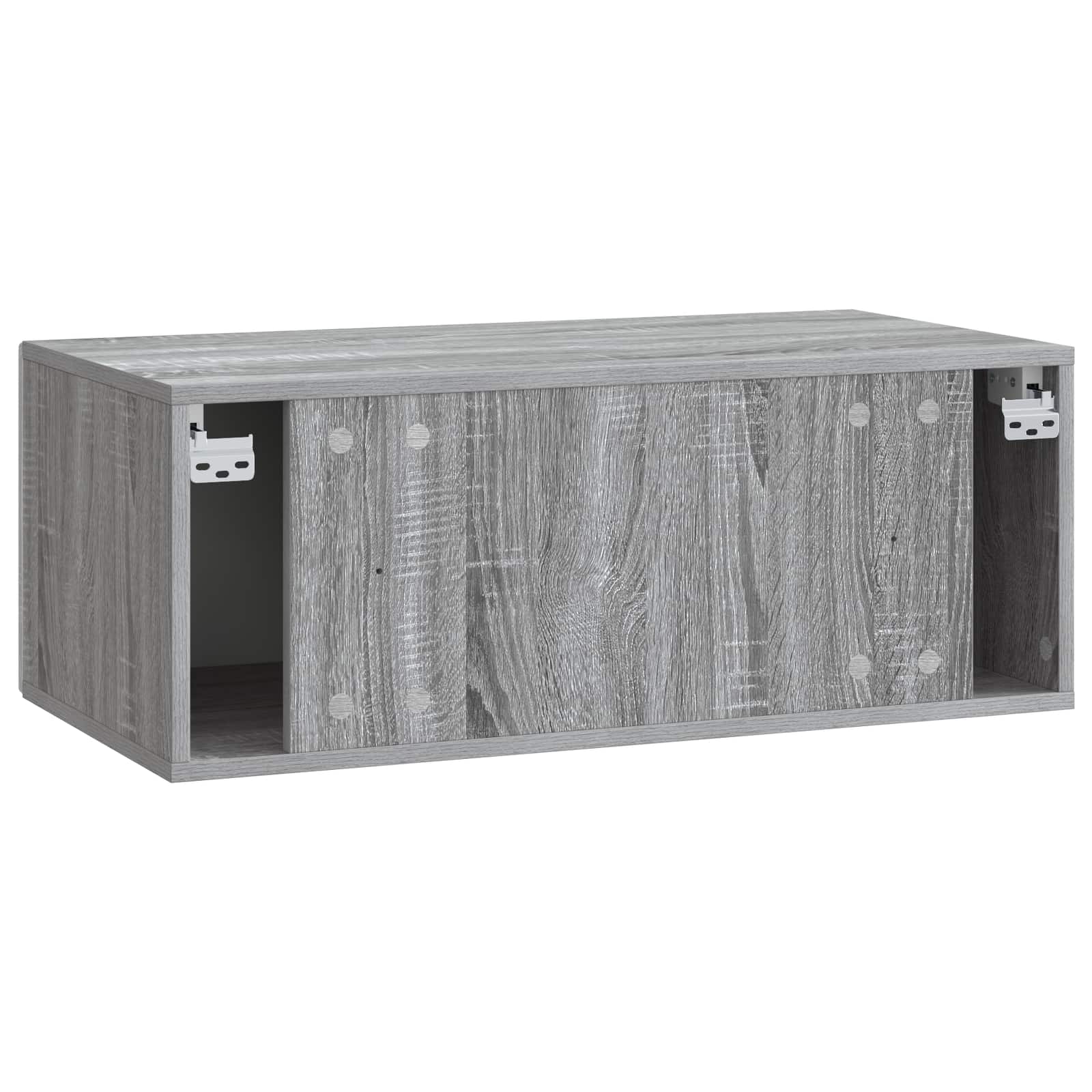 Meuble TV mural 98 x 31 cm Sonoma gris Bois d'ingénierie - XIOS