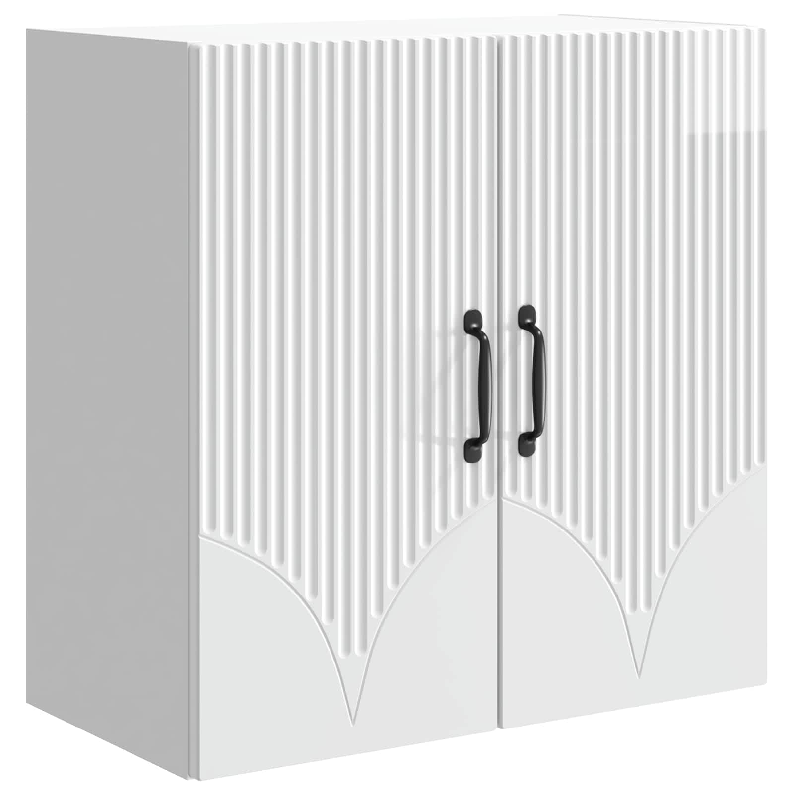 Armoire Murale Blanc brillant 59 x 31 x 60 cm Bois d'ingénierie - XIOS