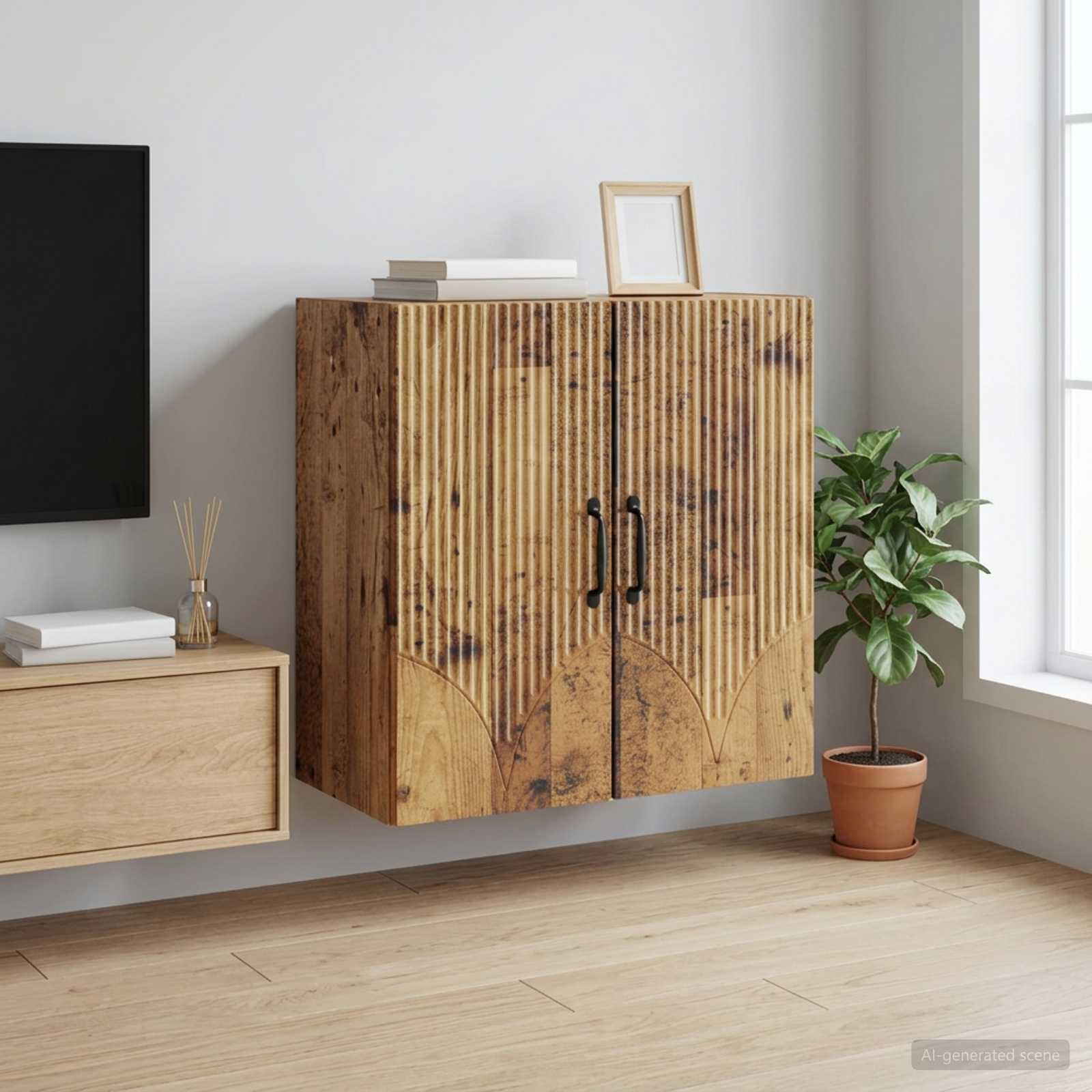 Armoire Murale Bois ancien 59 x 31 x 60 cm Bois d'ingénierie - XIOS