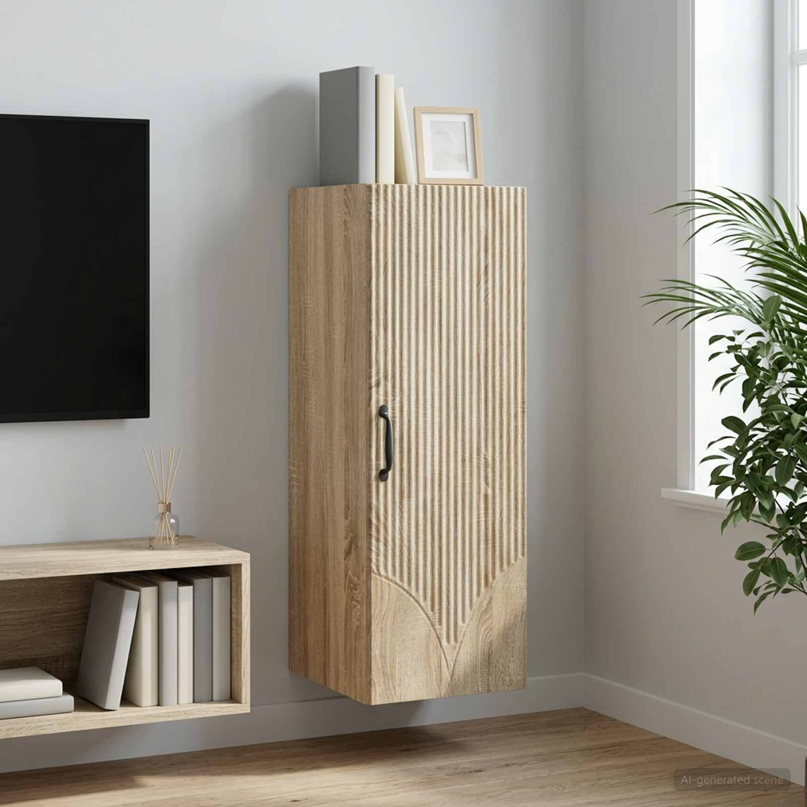 Armoire Murale Chêne Sonoma 33 x 34,5 x 90 cm Bois d'ingénierie - XIOS