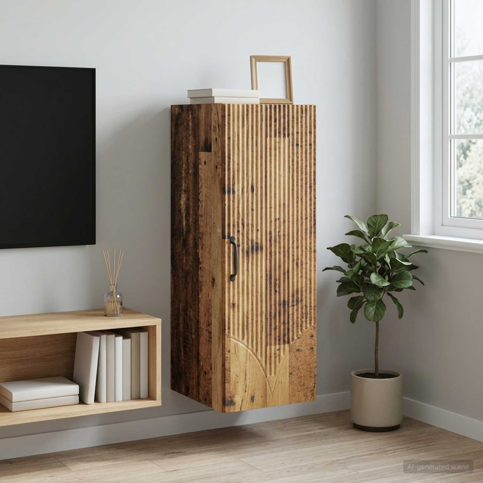 Armoire Murale Bois ancien 33 x 34,5 x 90 cm Bois d'ingénierie - XIOS
