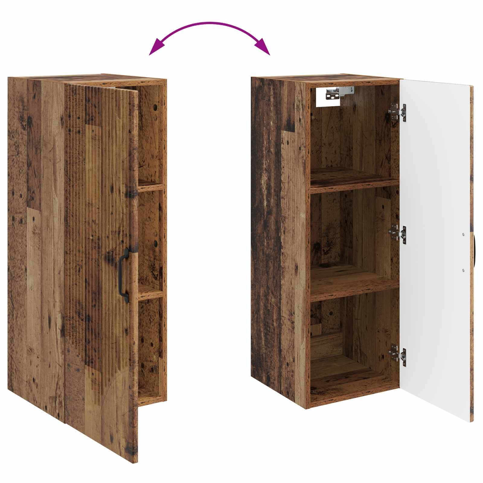 Armoire Murale Bois ancien 33 x 34,5 x 90 cm Bois d'ingénierie - XIOS