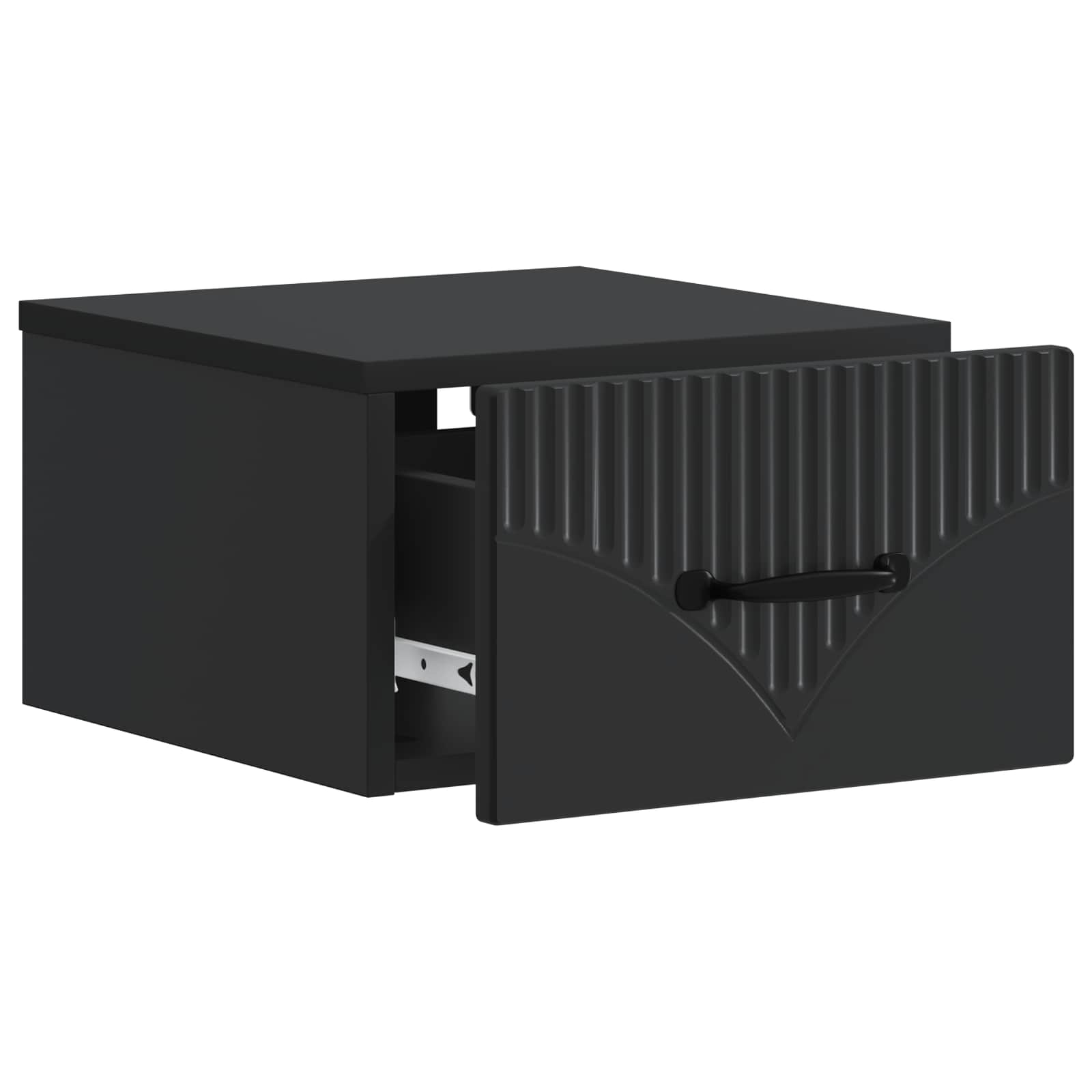 Cabinet de chevet mural 2 pcs Noir 34,5 x 33 x 20 cm - XIOS