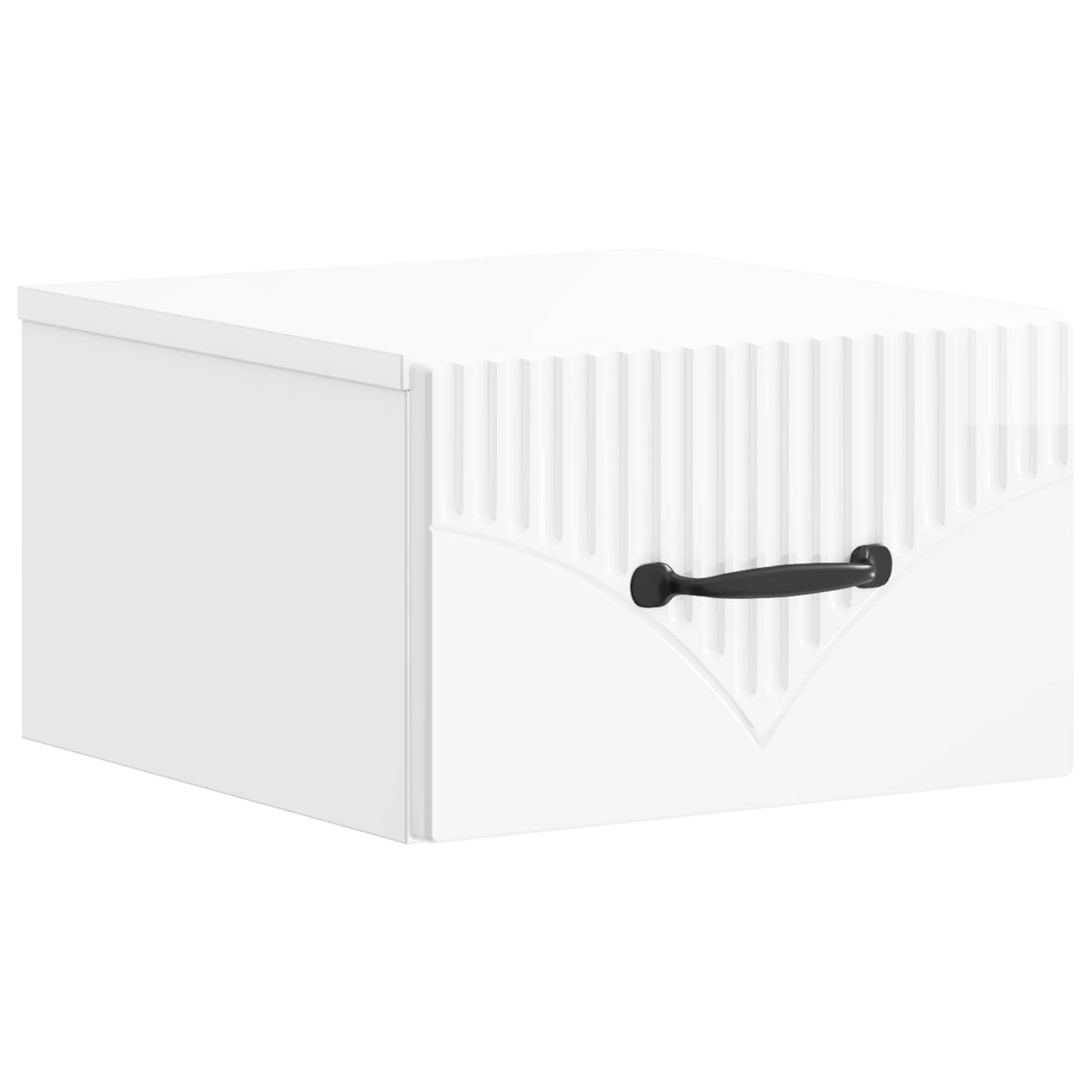 Cabinet de chevet mural Blanc brillant 34,5 x 33 x 20 cm - XIOS