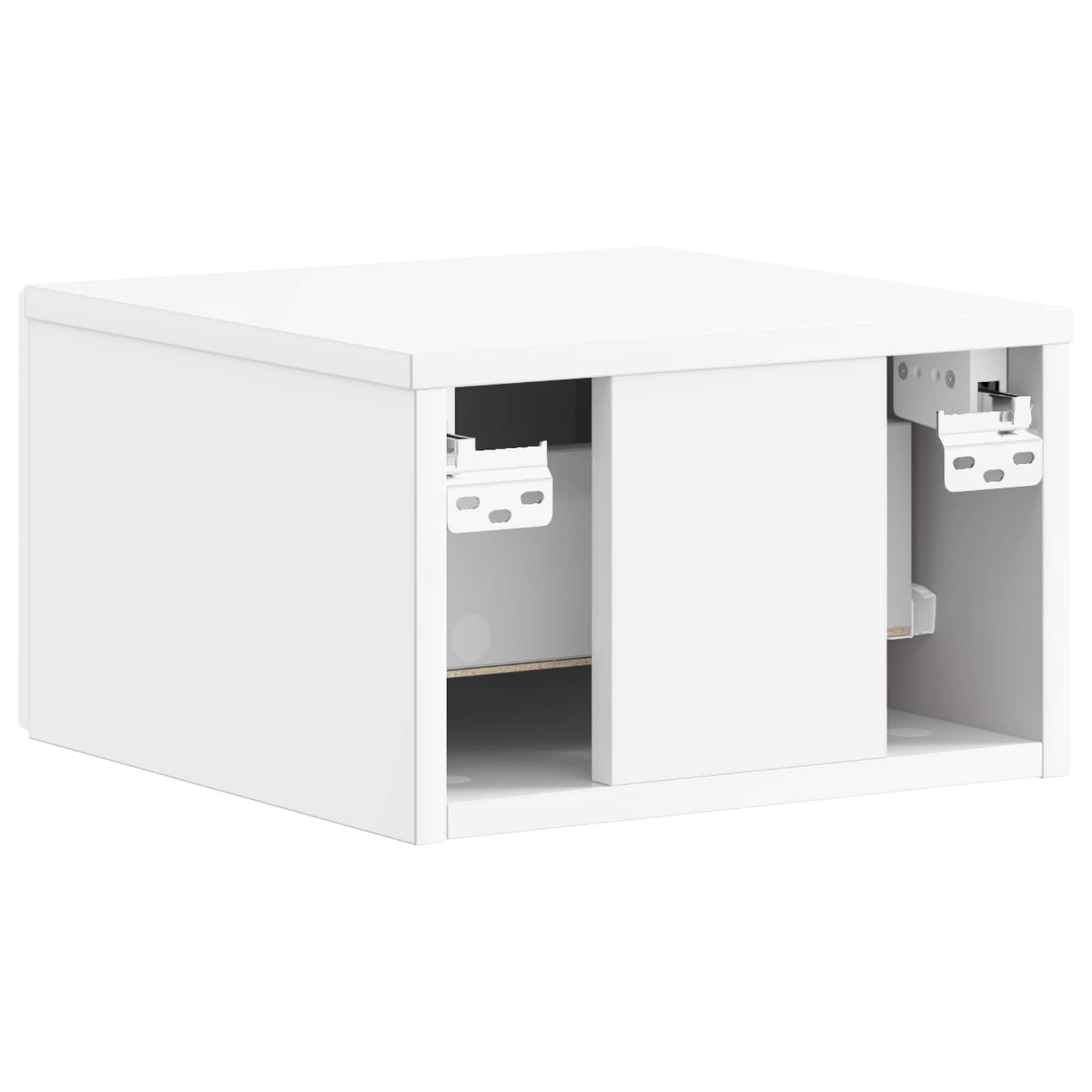 Cabinet de chevet mural Blanc brillant 34,5 x 33 x 20 cm - XIOS