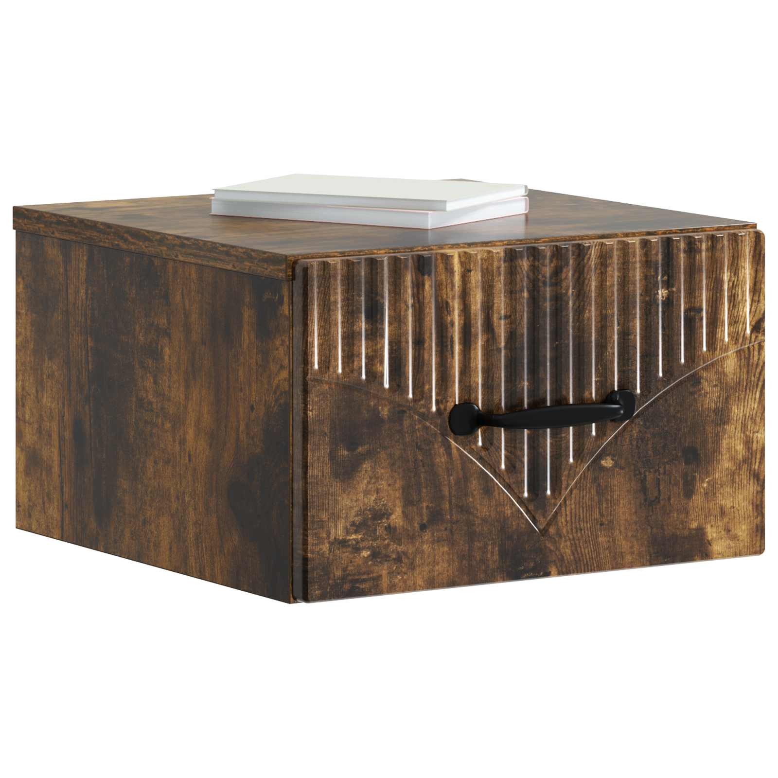 Cabinet de chevet mural 2 pcs Chêne fumé 34,5 x 33 x 20 cm - XIOS