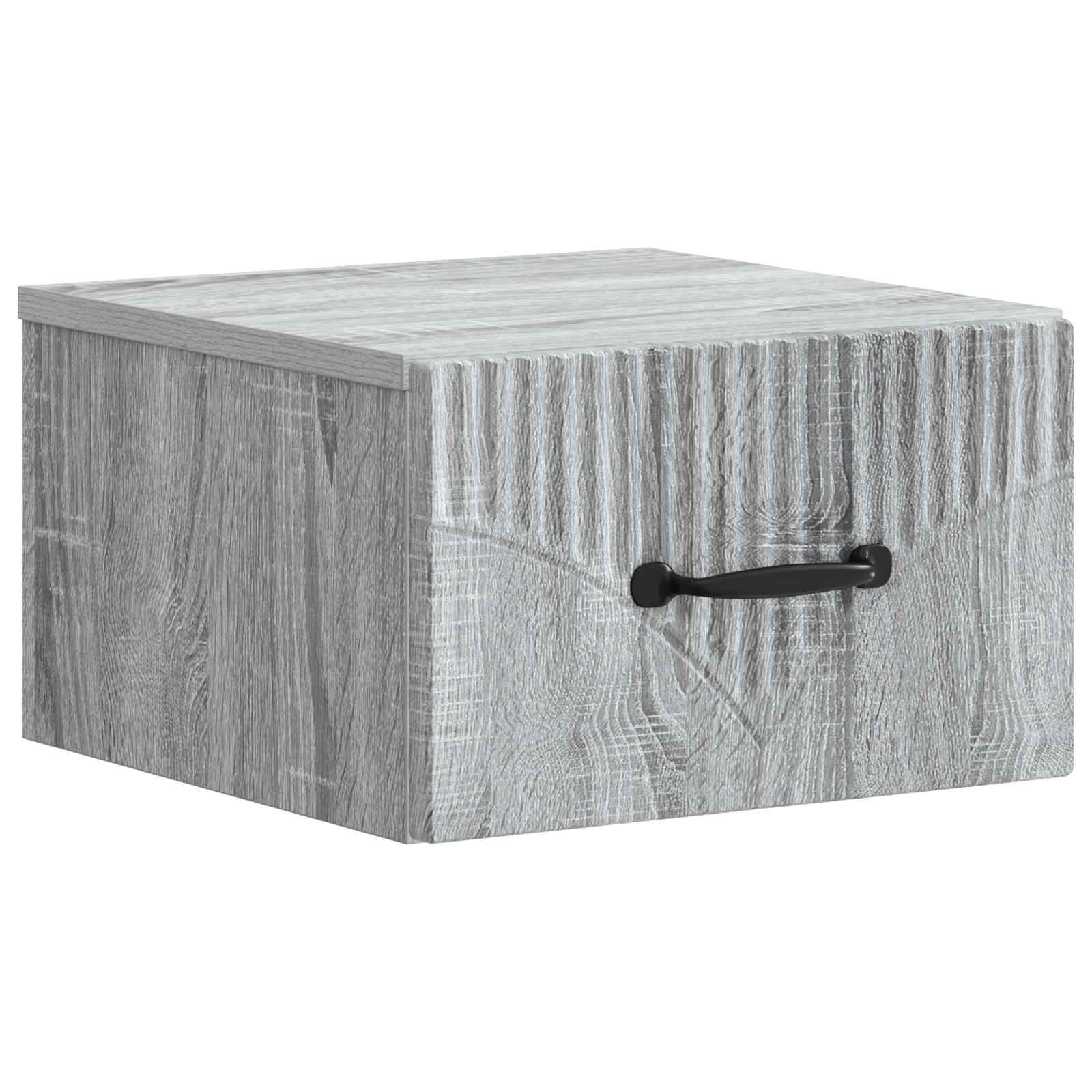 Cabinet de chevet mural 2 pcs Sonoma gris 34,5 x 33 x 20 cm - XIOS