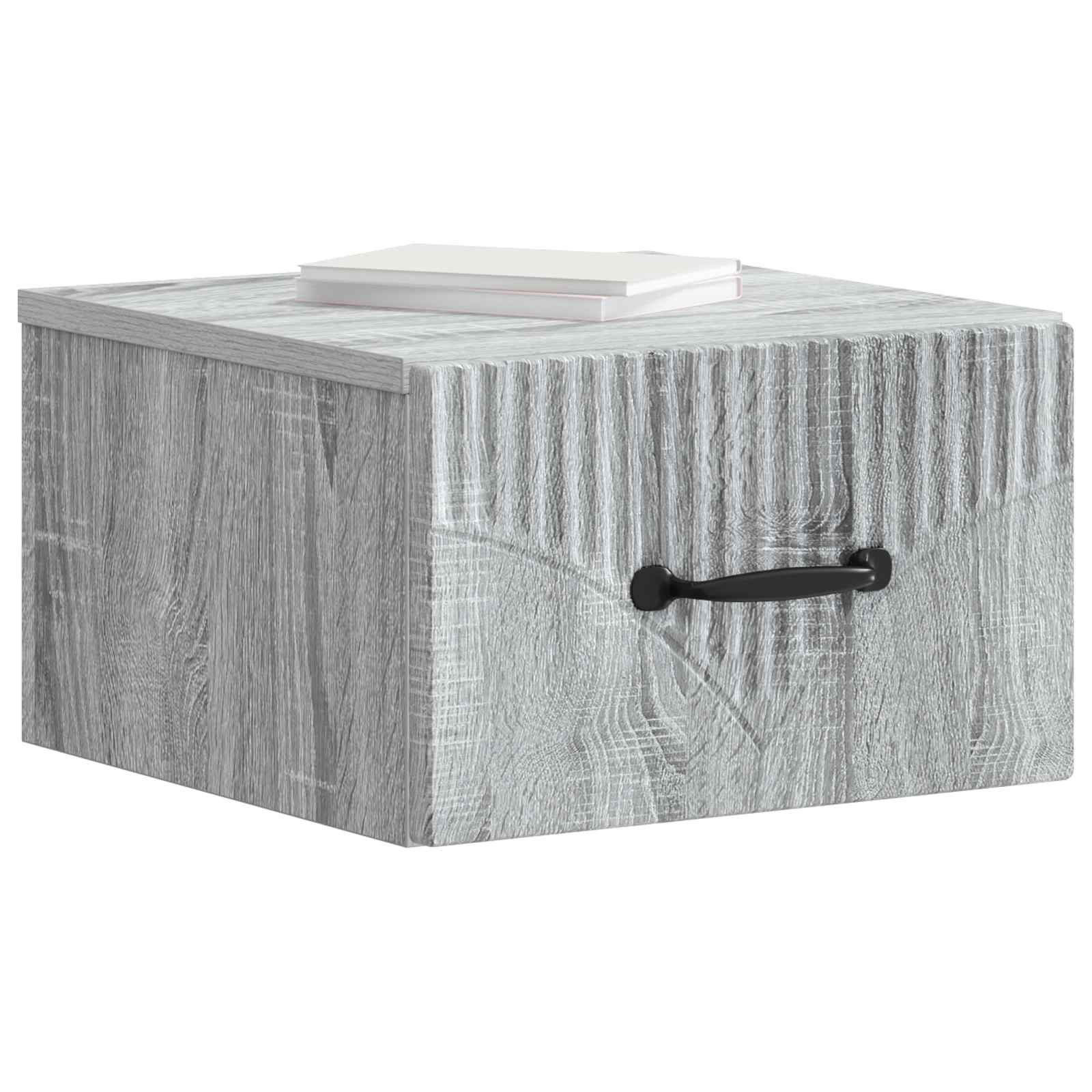 Cabinet de chevet mural 2 pcs Sonoma gris 34,5 x 33 x 20 cm - XIOS