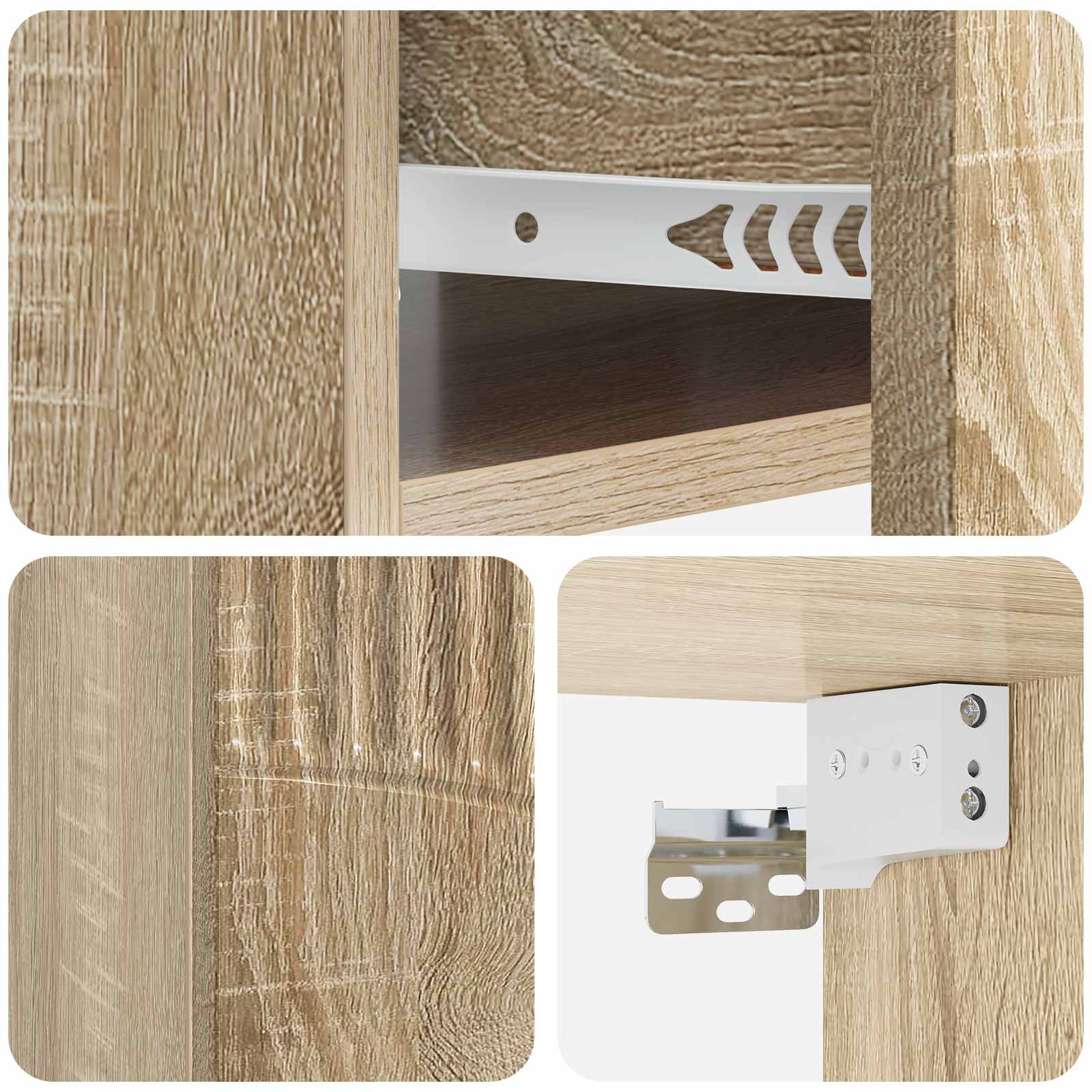 Cabinet de chevet mural 2 pcs Chêne Sonoma 49 x 34,5 x 20 cm - XIOS