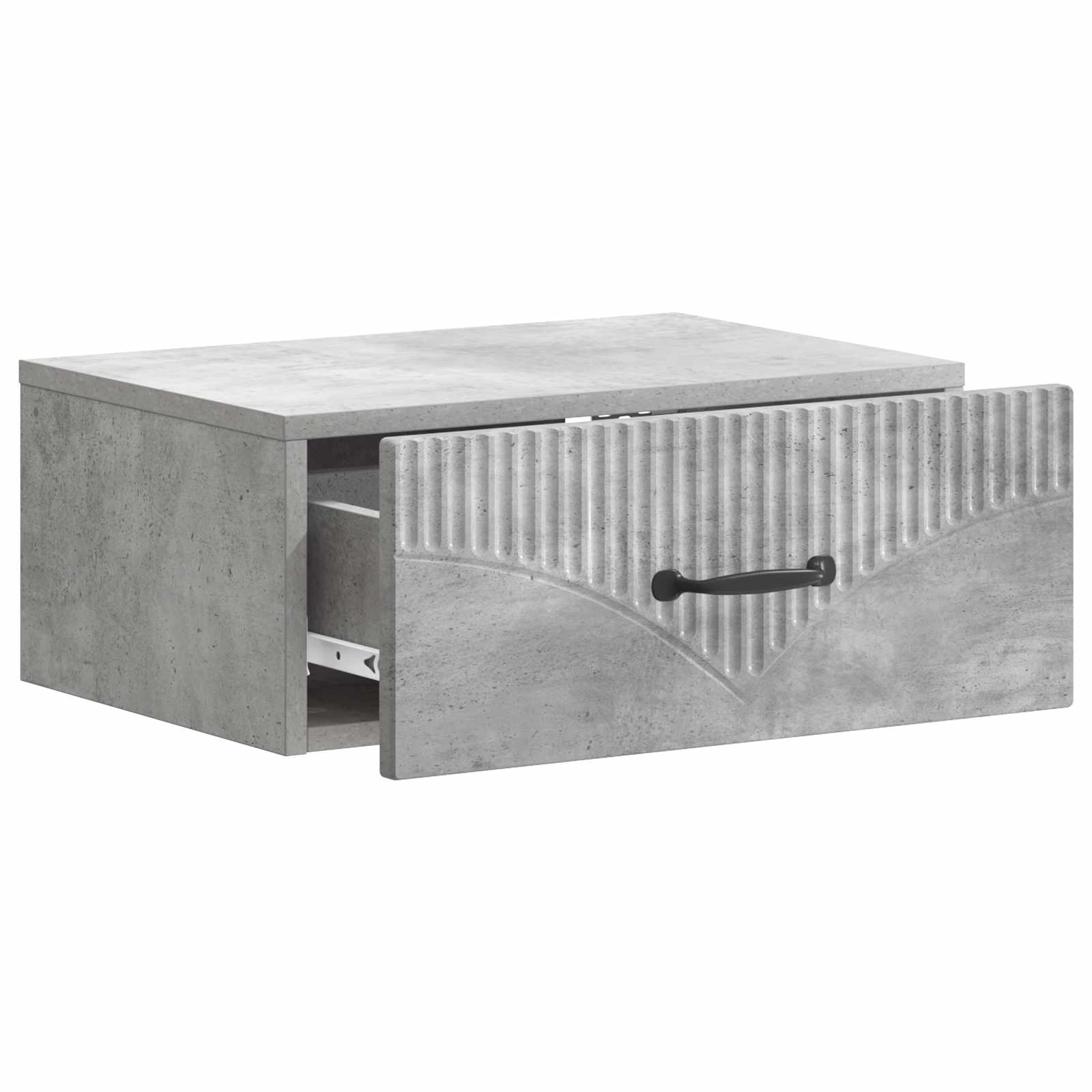 Cabinet de chevet mural 2 pcs Gris béton 49 x 34,5 x 20 cm - XIOS