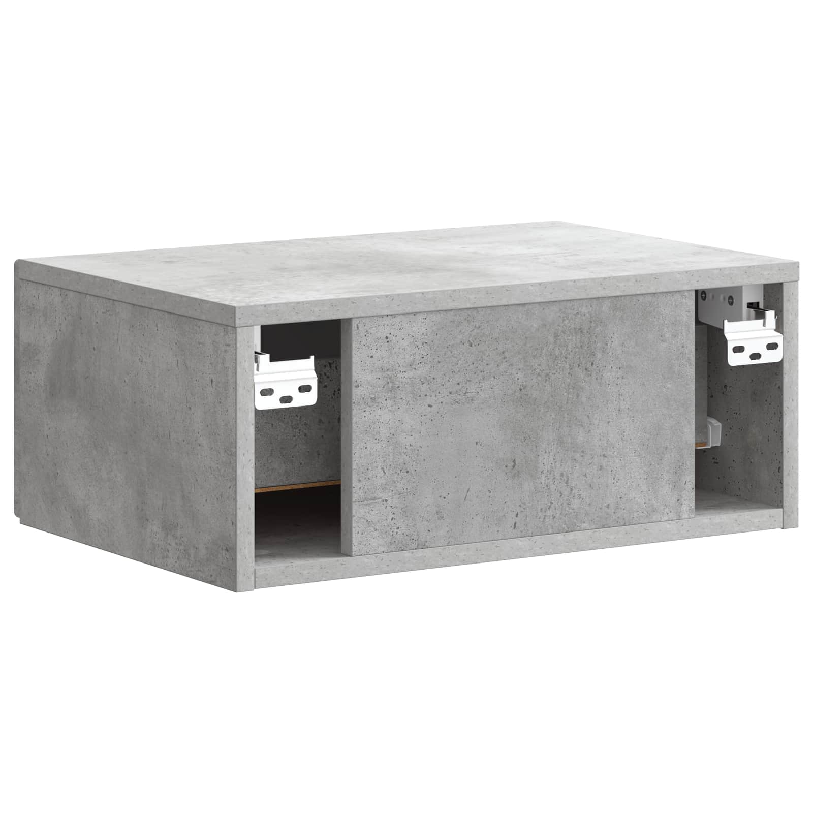 Cabinet de chevet mural 2 pcs Gris béton 49 x 34,5 x 20 cm - XIOS
