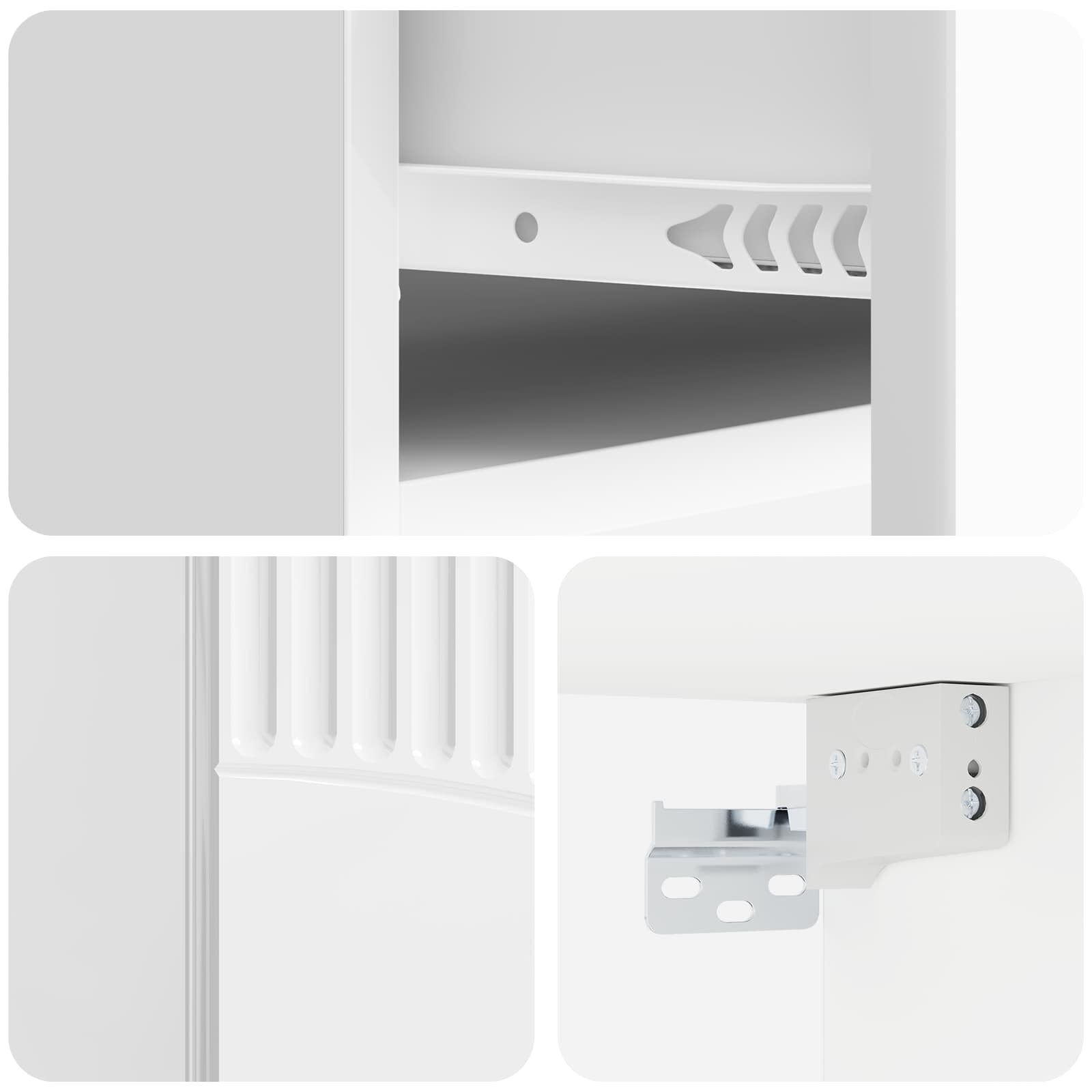 Cabinet de chevet mural Blanc brillant 49 x 34,5 x 20 cm - XIOS