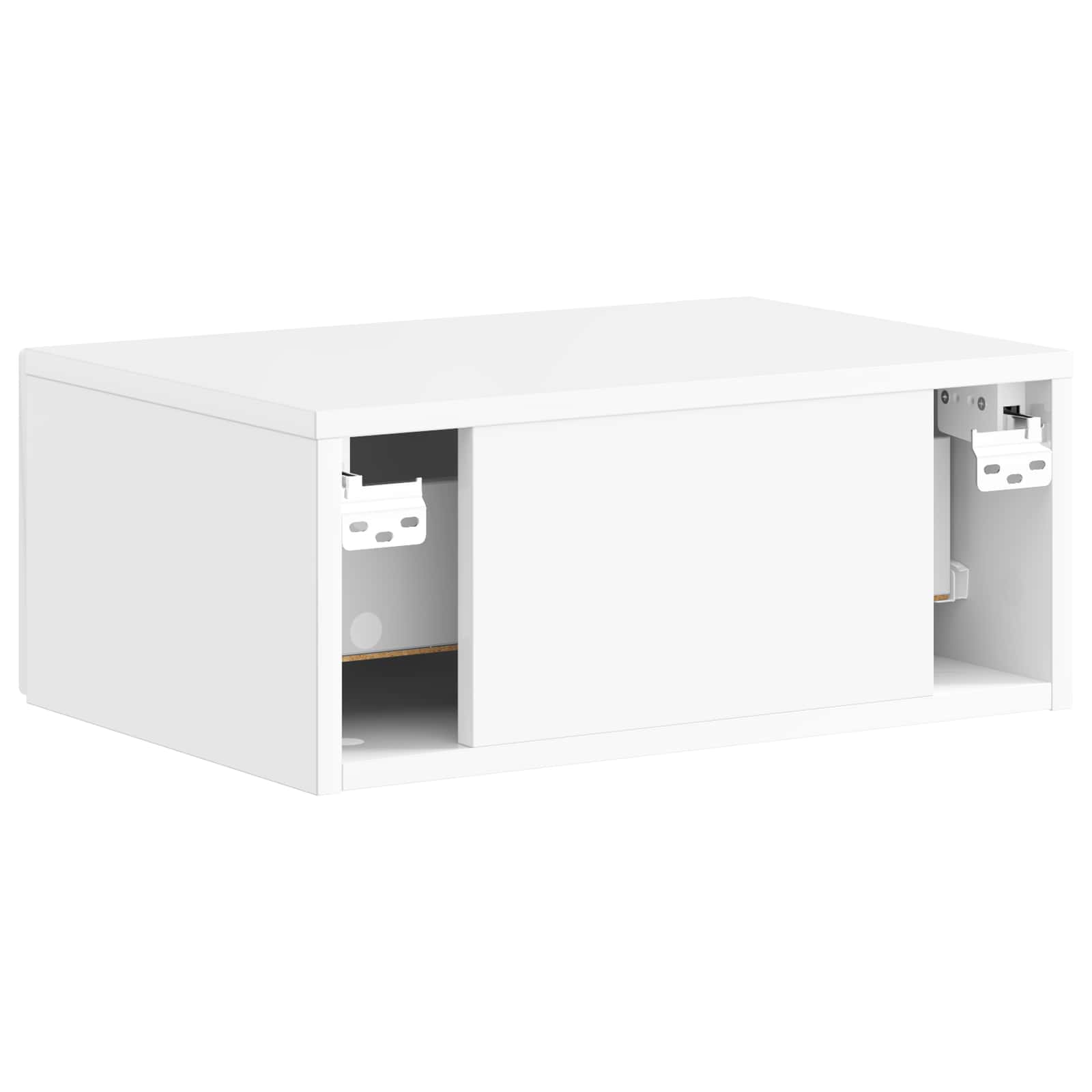 Cabinet de chevet mural Blanc brillant 49 x 34,5 x 20 cm - XIOS