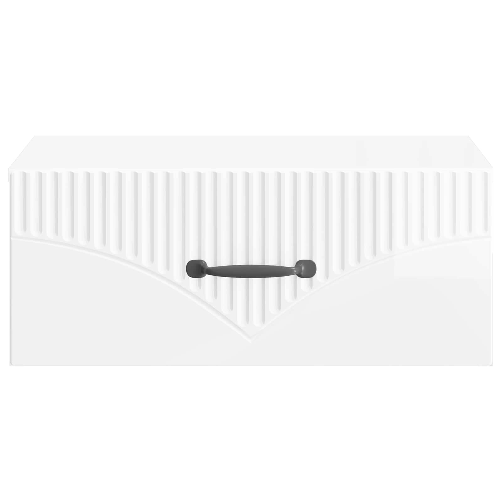 Cabinet de chevet mural Blanc brillant 49 x 34,5 x 20 cm - XIOS