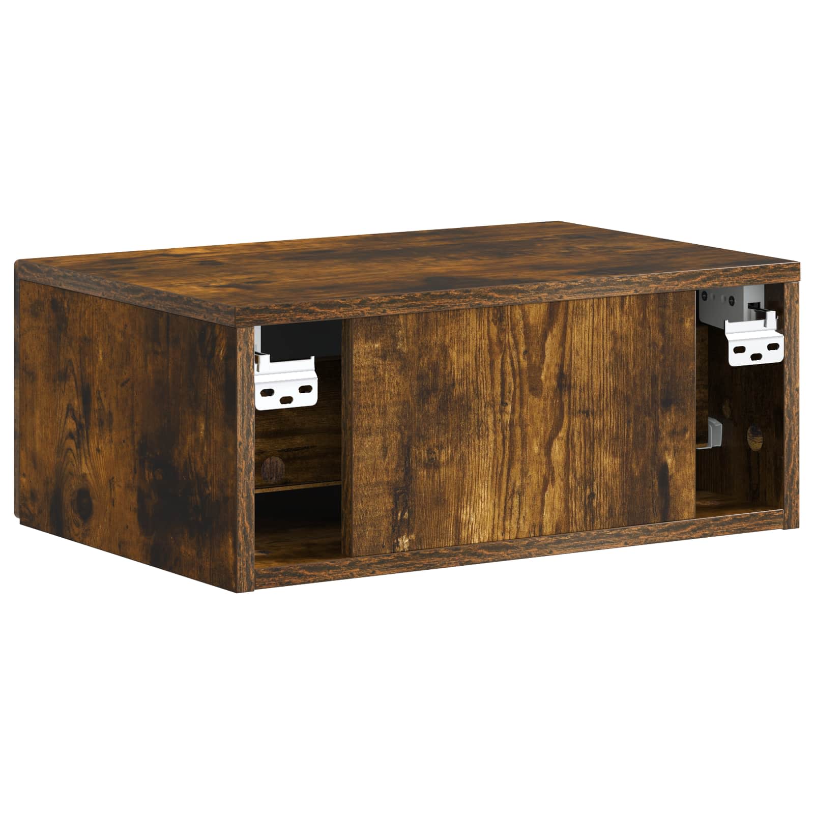 Cabinet de chevet mural 2 pcs Chêne fumé 49 x 34,5 x 20 cm - XIOS