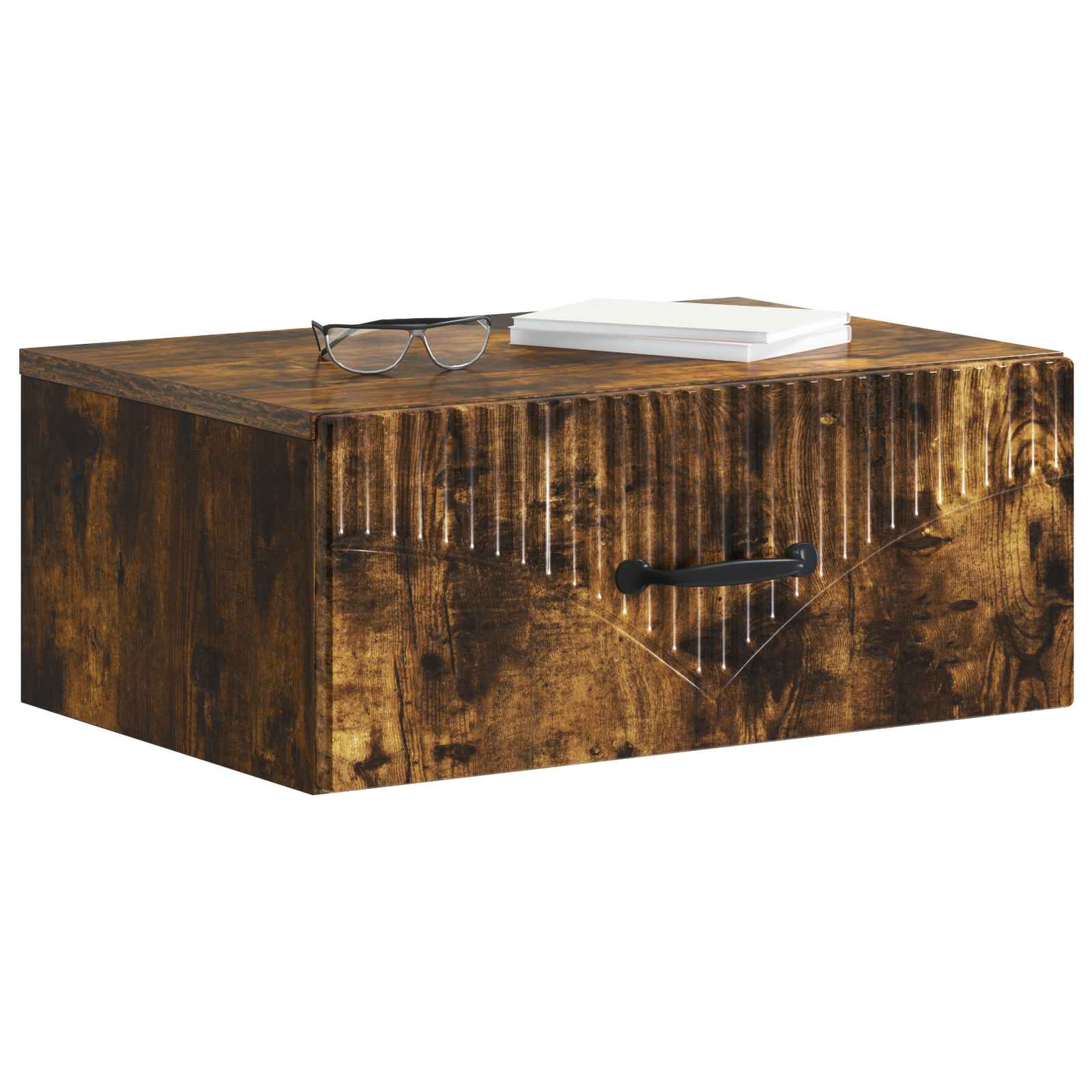Cabinet de chevet mural 2 pcs Chêne fumé 49 x 34,5 x 20 cm - XIOS