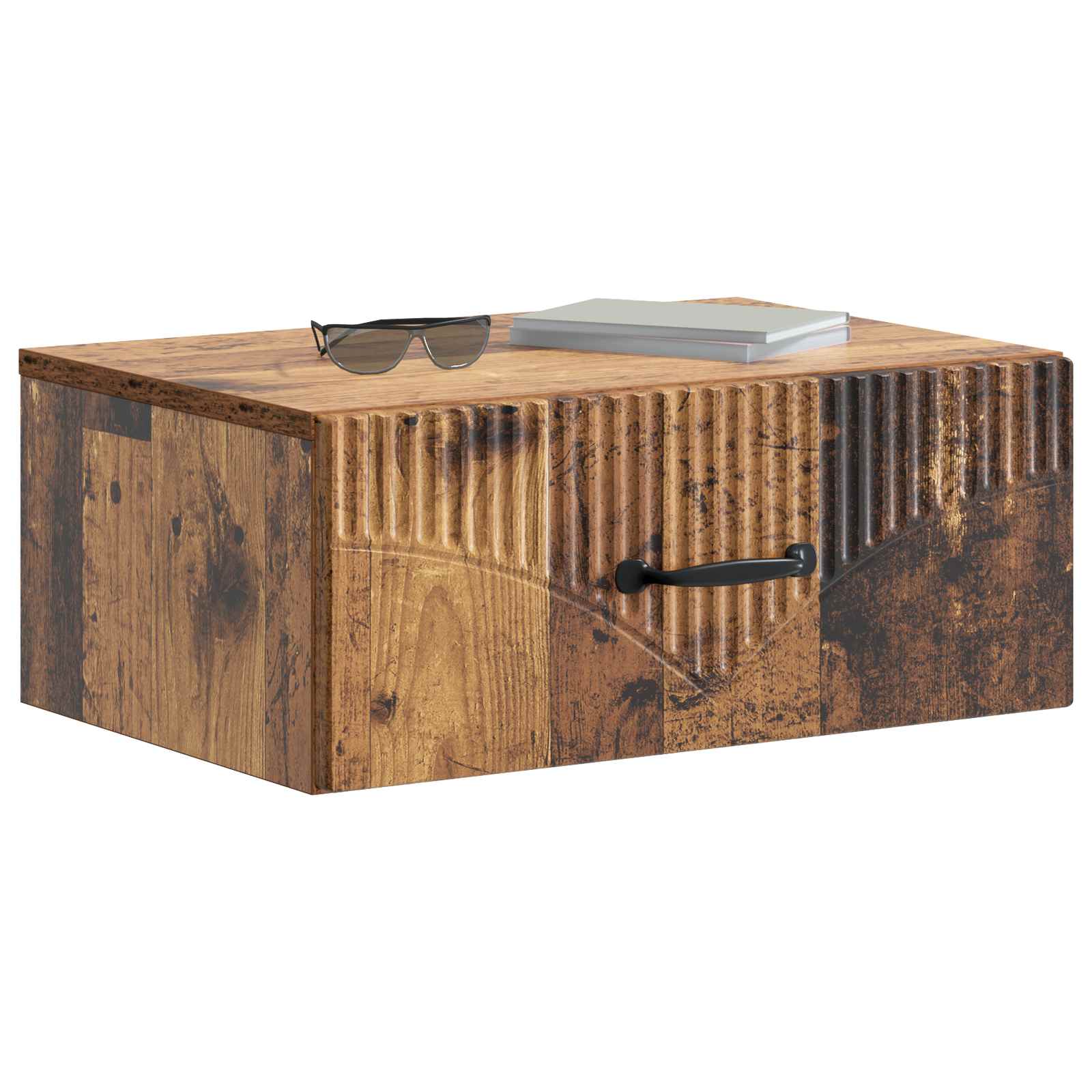 Cabinet de chevet mural 2 pcs Bois ancien 49 x 34,5 x 20 cm - XIOS