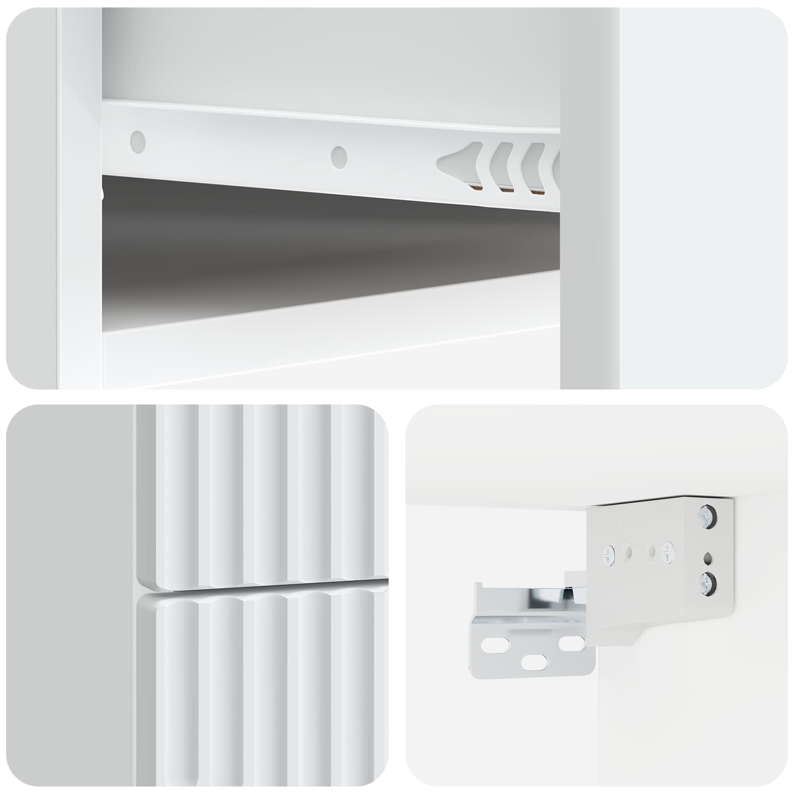 Cabinet de chevet mural 2 pcs Blanc 34,5 x 33 x 40 cm - XIOS