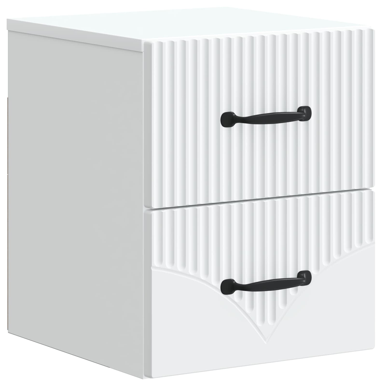 Cabinet de chevet mural 2 pcs Blanc 34,5 x 33 x 40 cm - XIOS