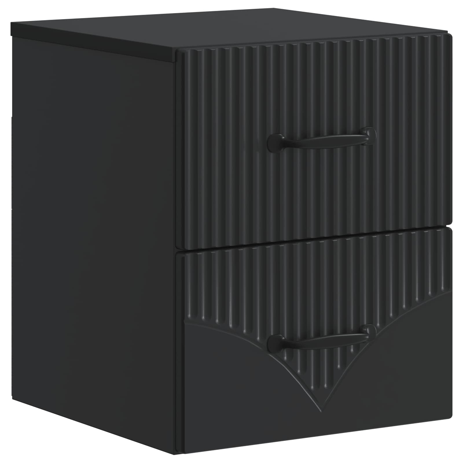 Cabinet de chevet mural 2 pcs Noir 34,5 x 33 x 40 cm - XIOS