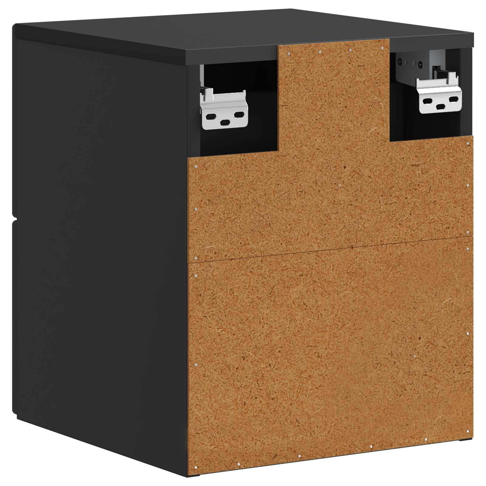 Cabinet de chevet mural 2 pcs Noir 34,5 x 33 x 40 cm - XIOS