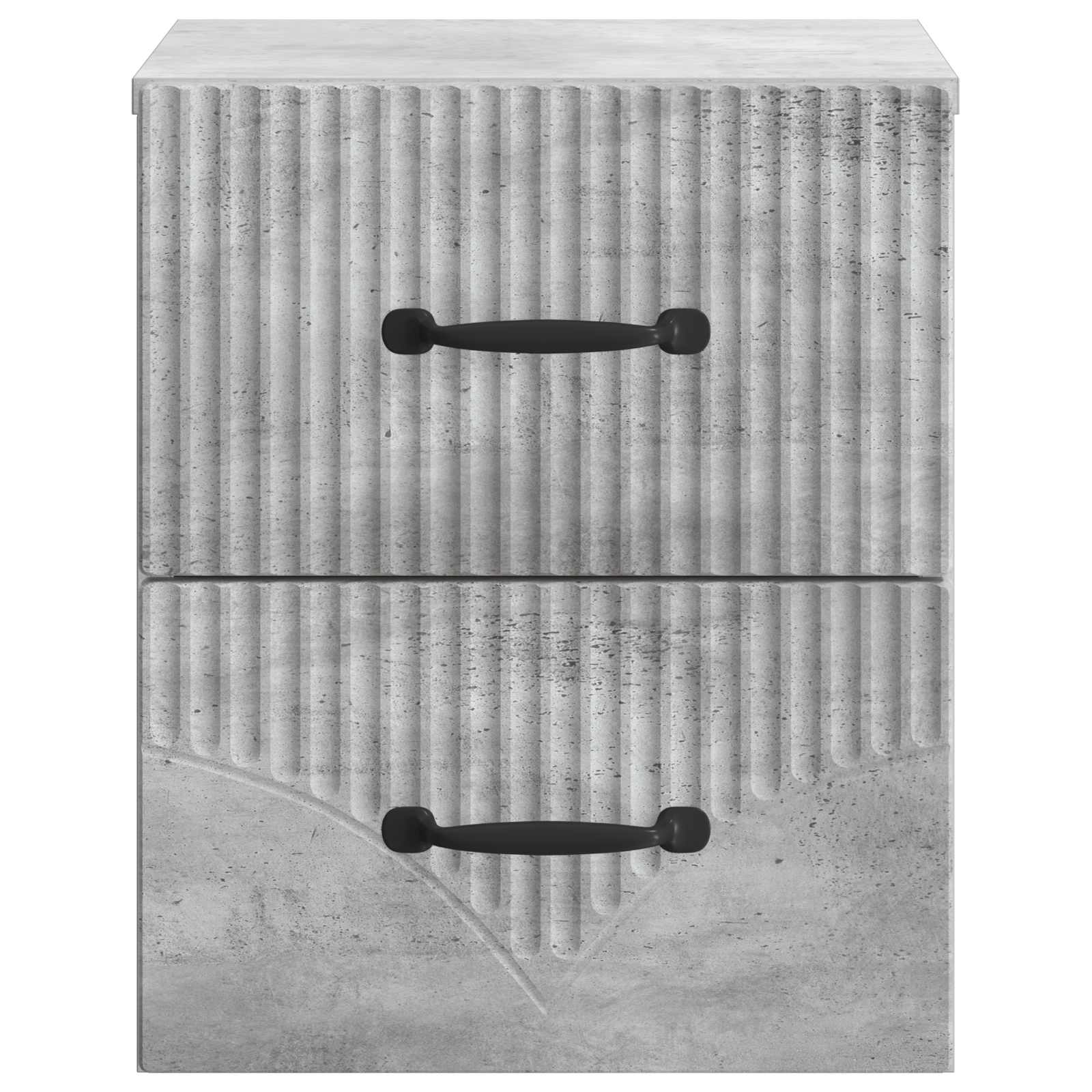 Cabinet de chevet mural 2 pcs Gris béton 34,5 x 33 x 40 cm - XIOS