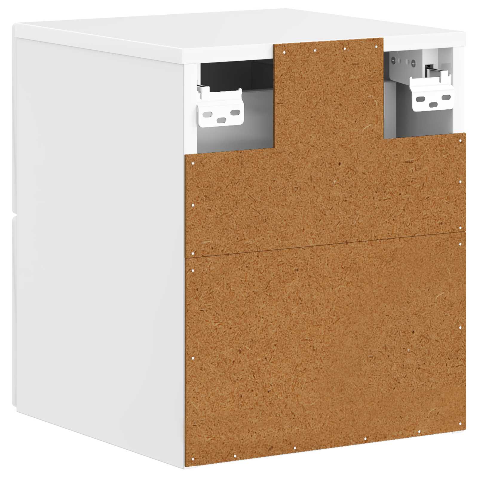 Cabinet de chevet mural 2 pcs Blanc brillant 34,5 x 33 x 40 cm - XIOS