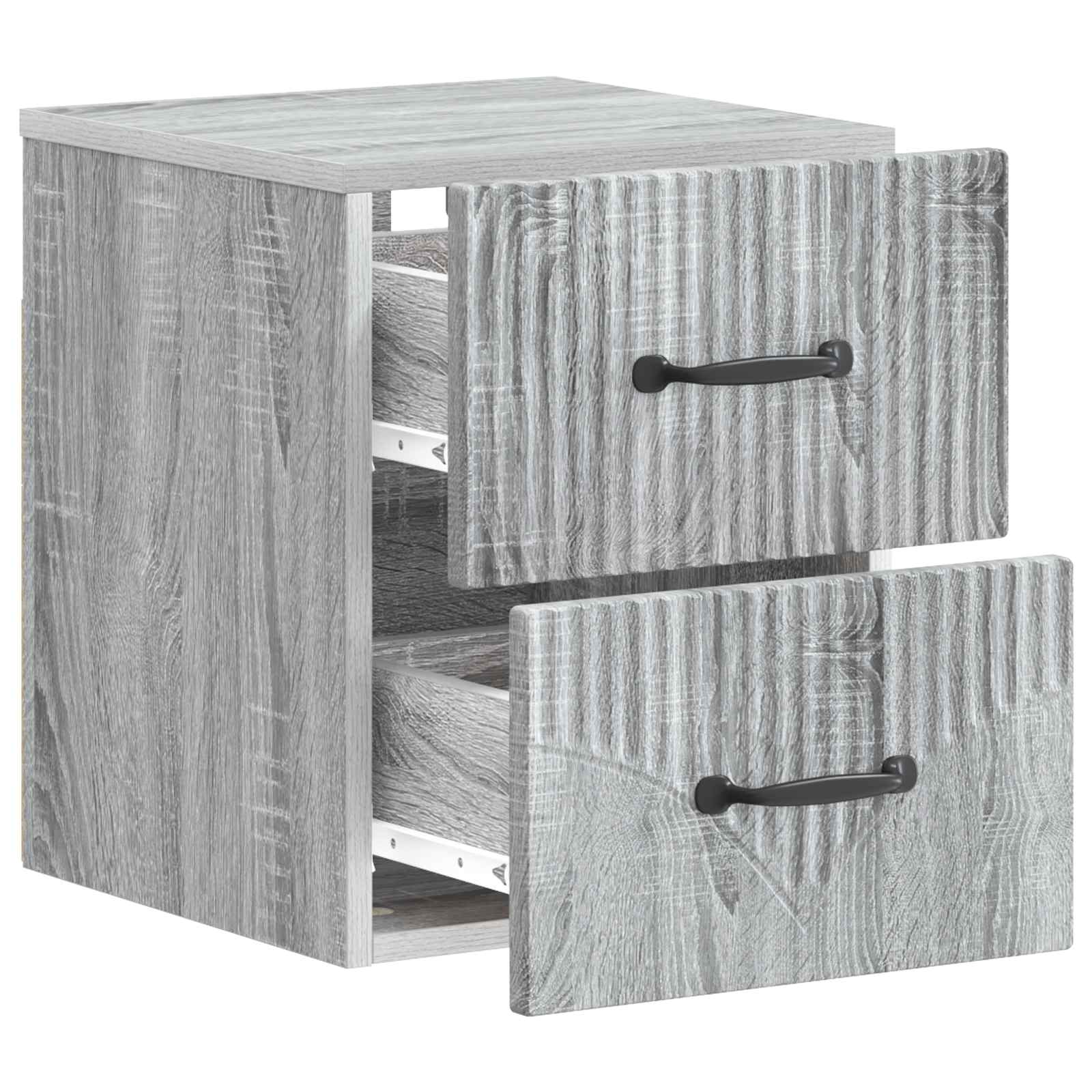 Cabinet de chevet mural 2 pcs Sonoma gris 34,5 x 33 x 40 cm - XIOS