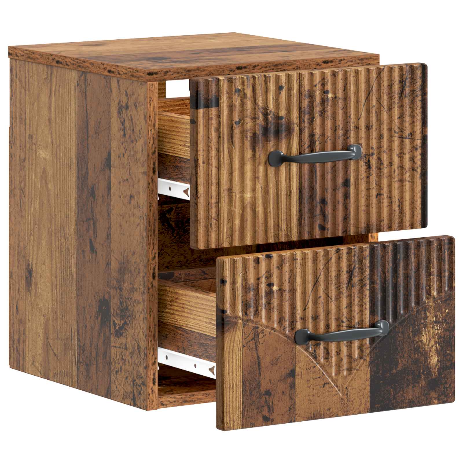 Cabinet de chevet mural 2 pcs Bois ancien 34,5 x 33 x 40 cm - XIOS