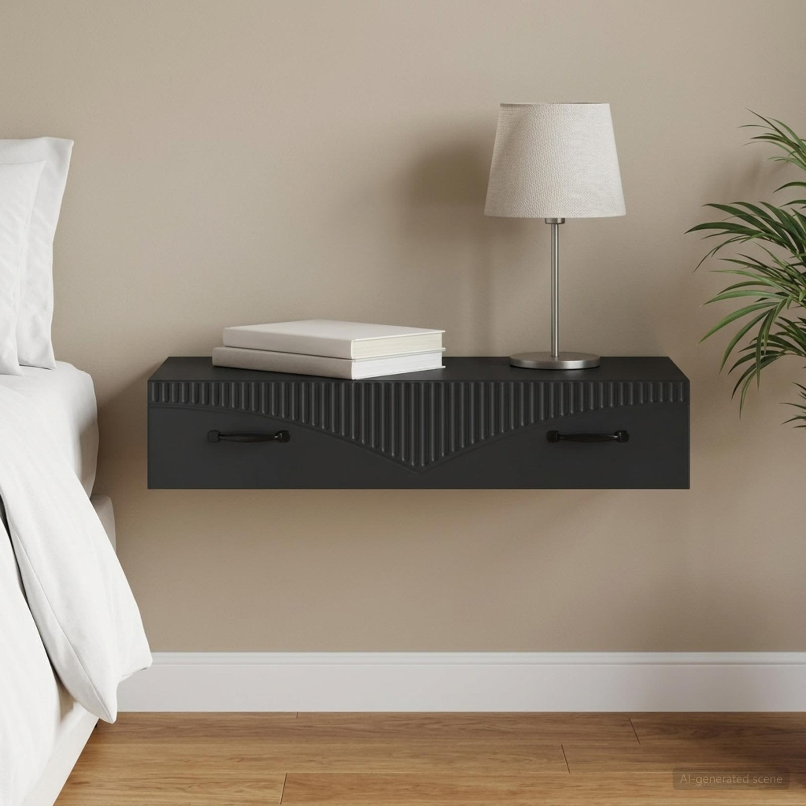 Table d'appoint murale Noir 87,5 x 34,5 x 17 cm - XIOS