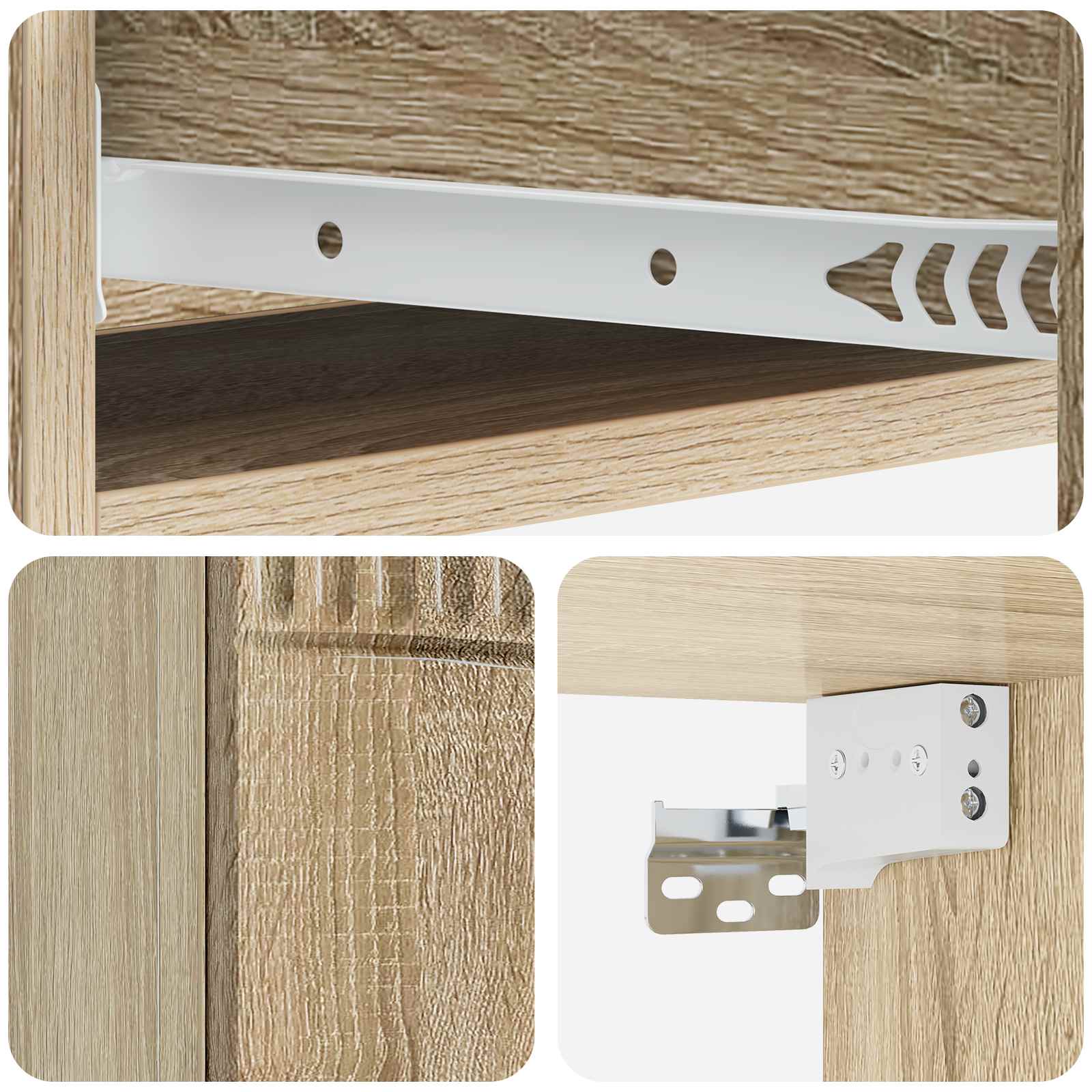 Table d'appoint murale Chêne Sonoma 87,5 x 34,5 x 17 cm - XIOS