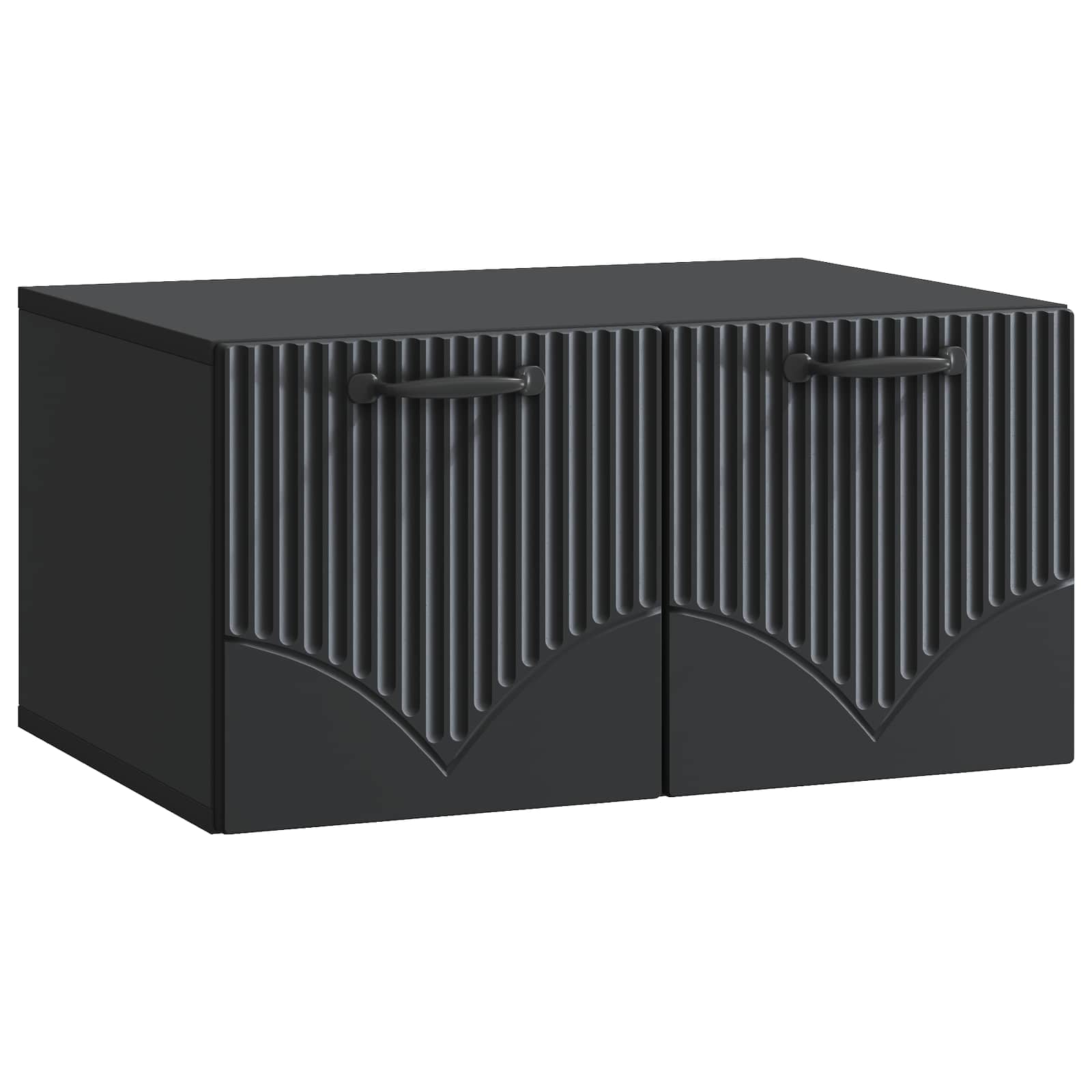 Meuble TV mural Noir 59,5 x 41 x 30 cm Bois d'ingénierie - XIOS