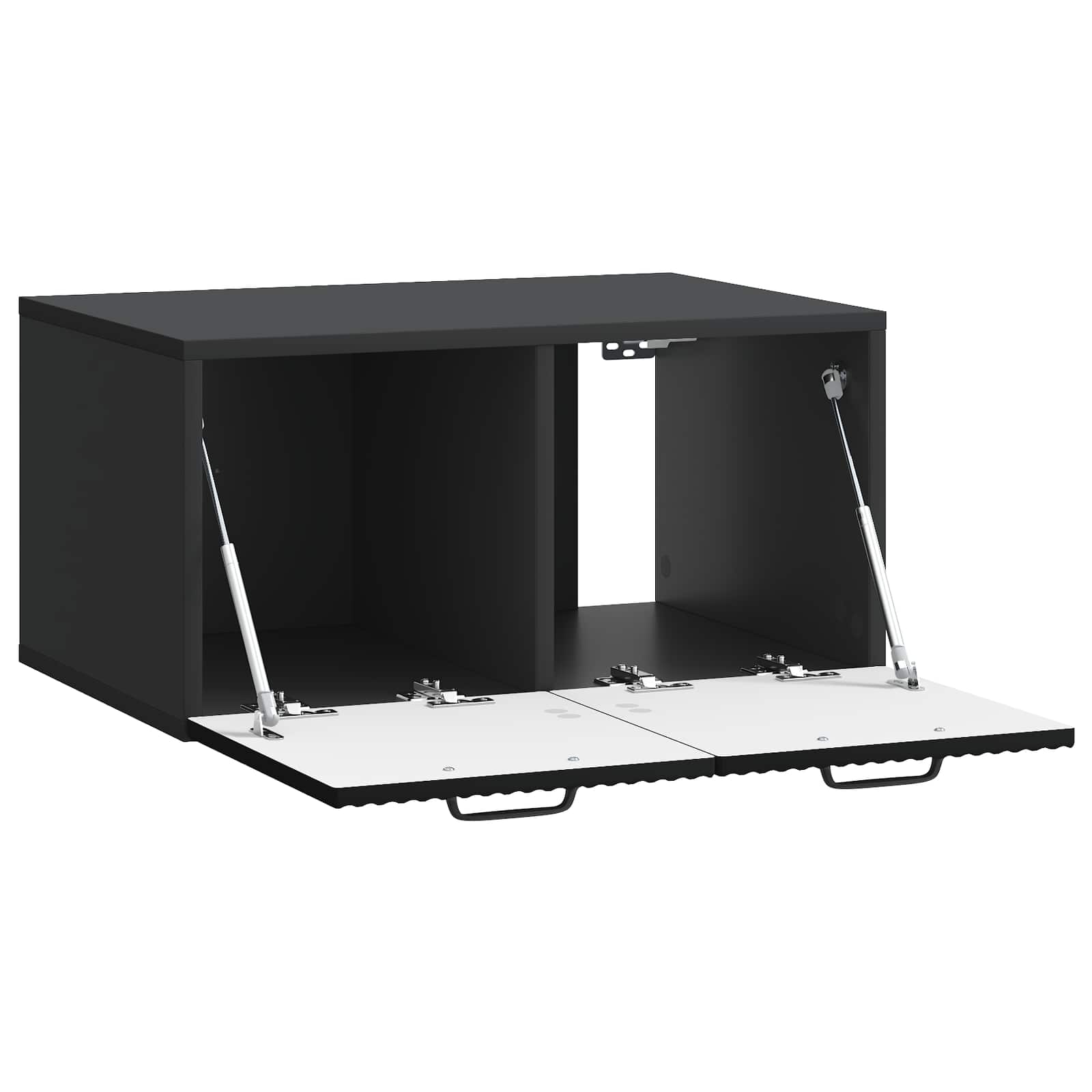 Meuble TV mural Noir 59,5 x 41 x 30 cm Bois d'ingénierie - XIOS