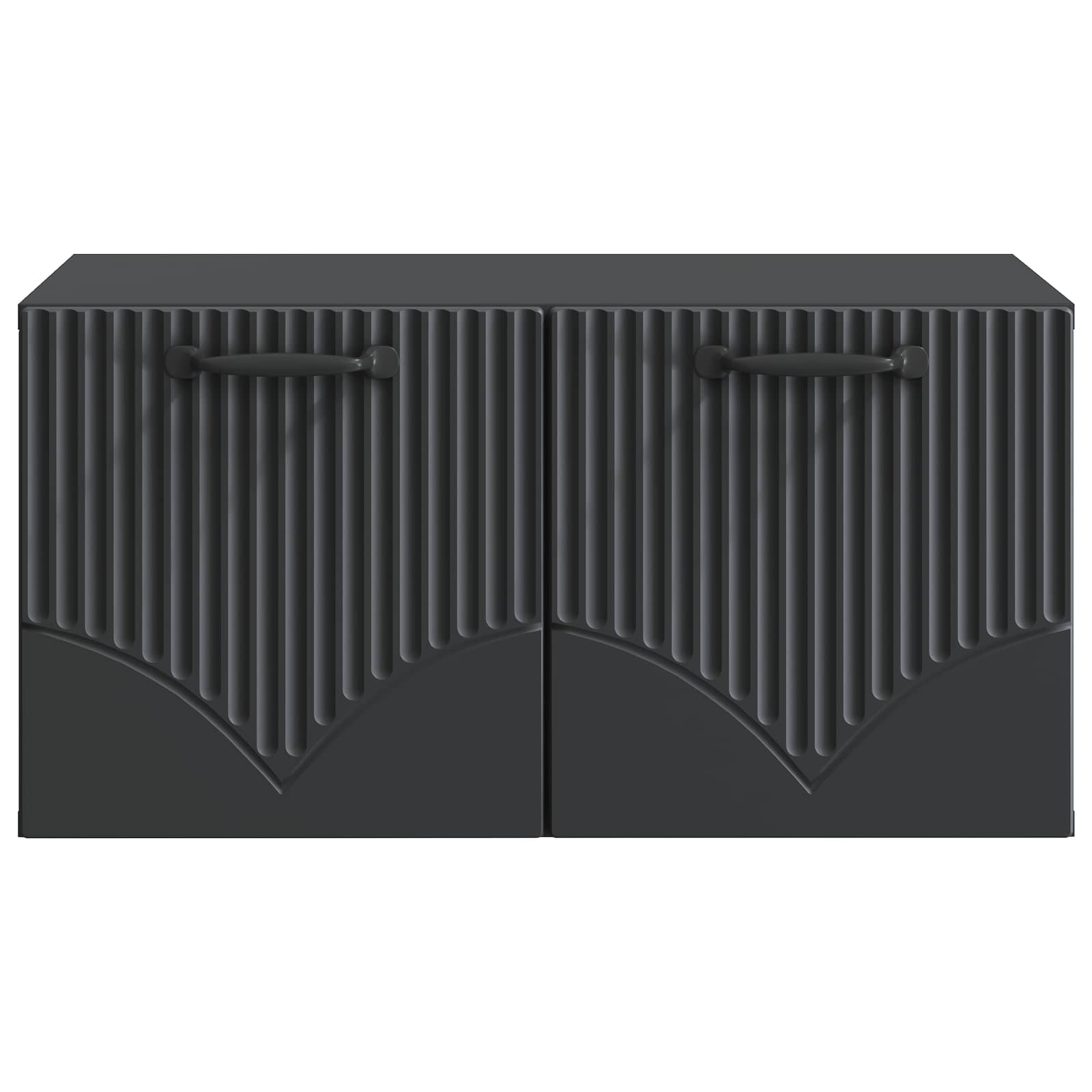 Meuble TV mural Noir 59,5 x 41 x 30 cm Bois d'ingénierie - XIOS