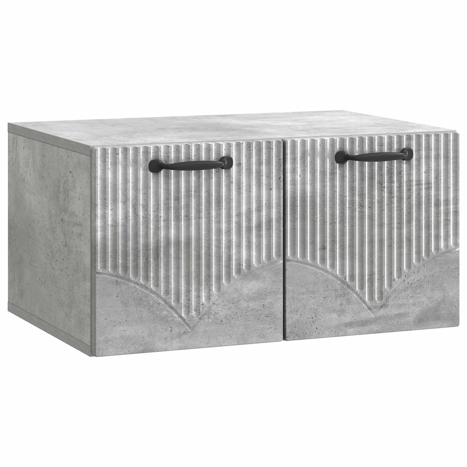 Meuble TV mural Gris béton 59,5 x 41 x 30 cm Bois d'ingénierie - XIOS