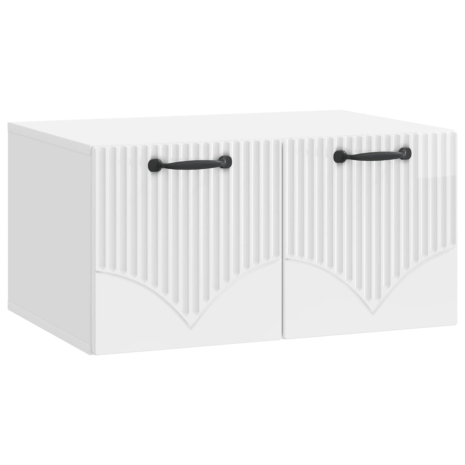 Meuble TV mural Montage mural Blanc brillant 59,5 x 41 x 30 cm - XIOS